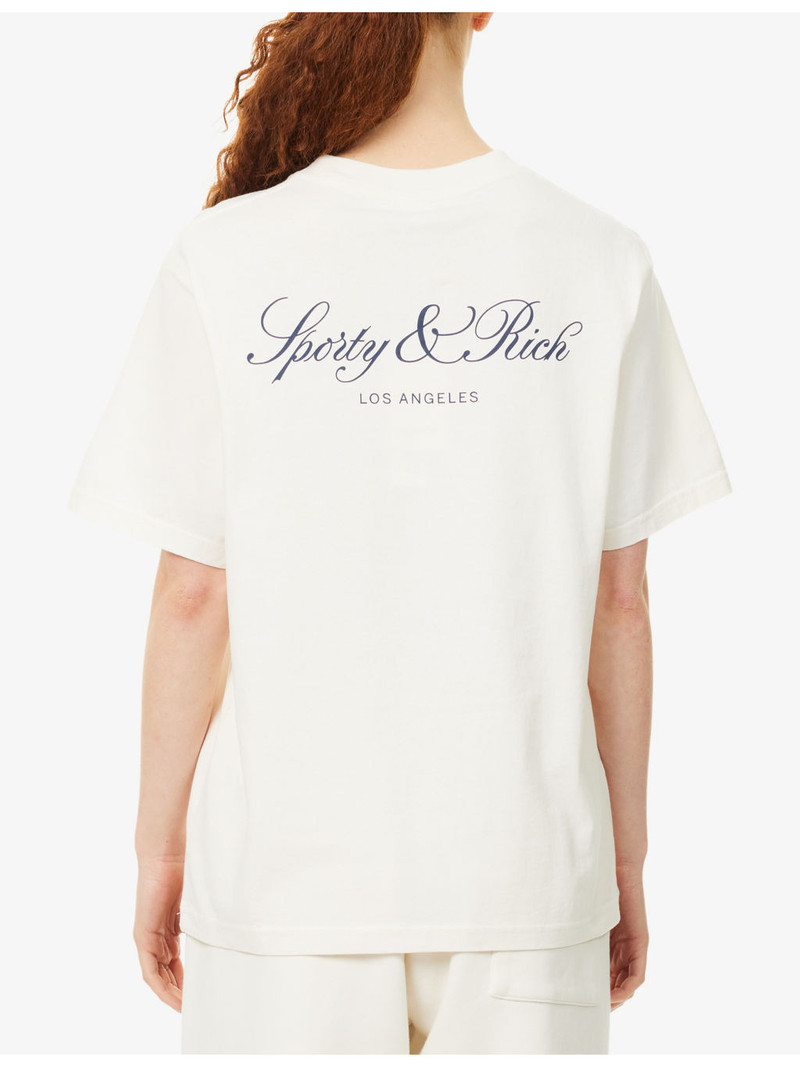 Vendome LA Brand-Print Cotton-Jersey T-Shirt 4