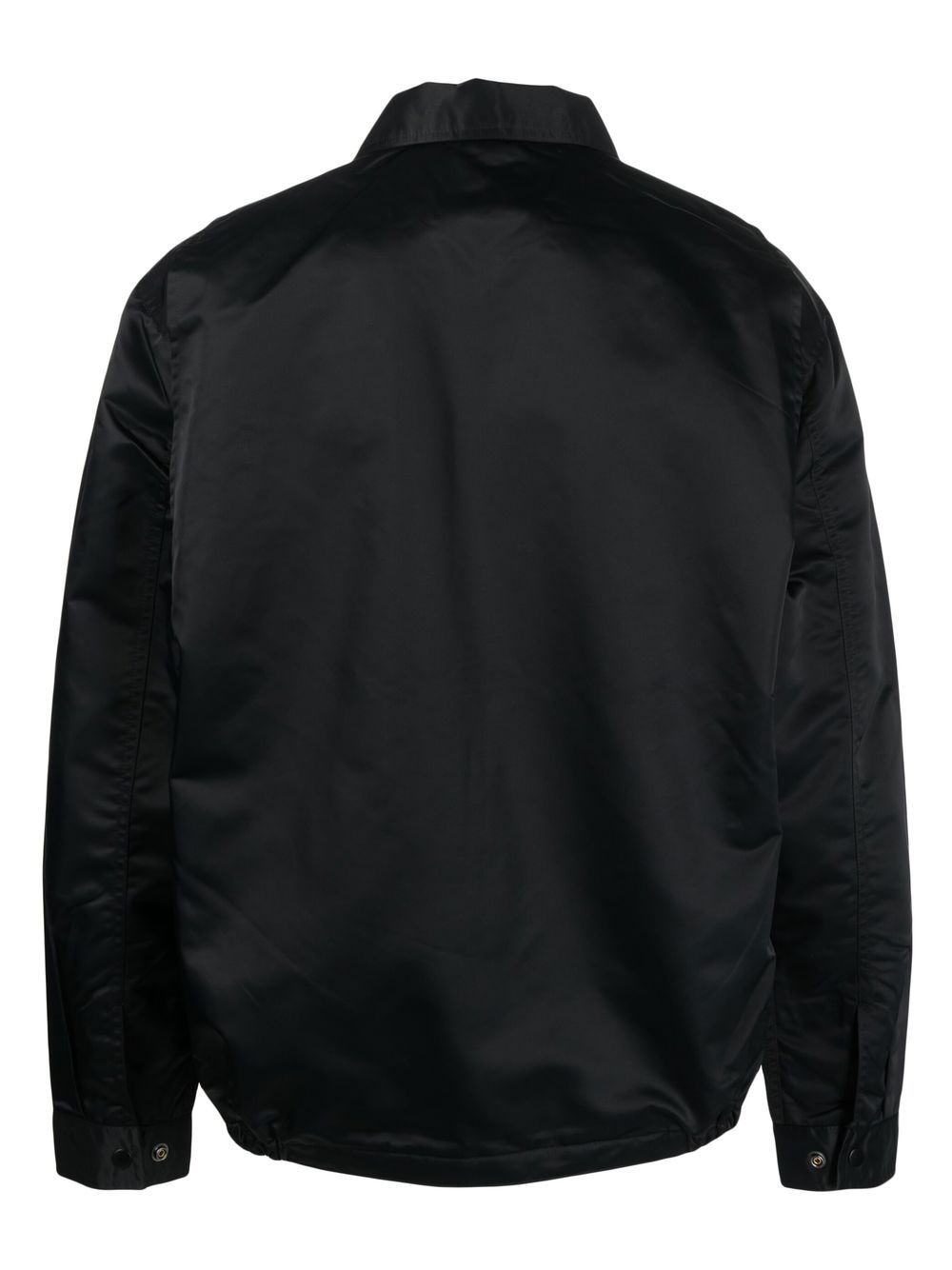 logo-patch shirt jacket - 2