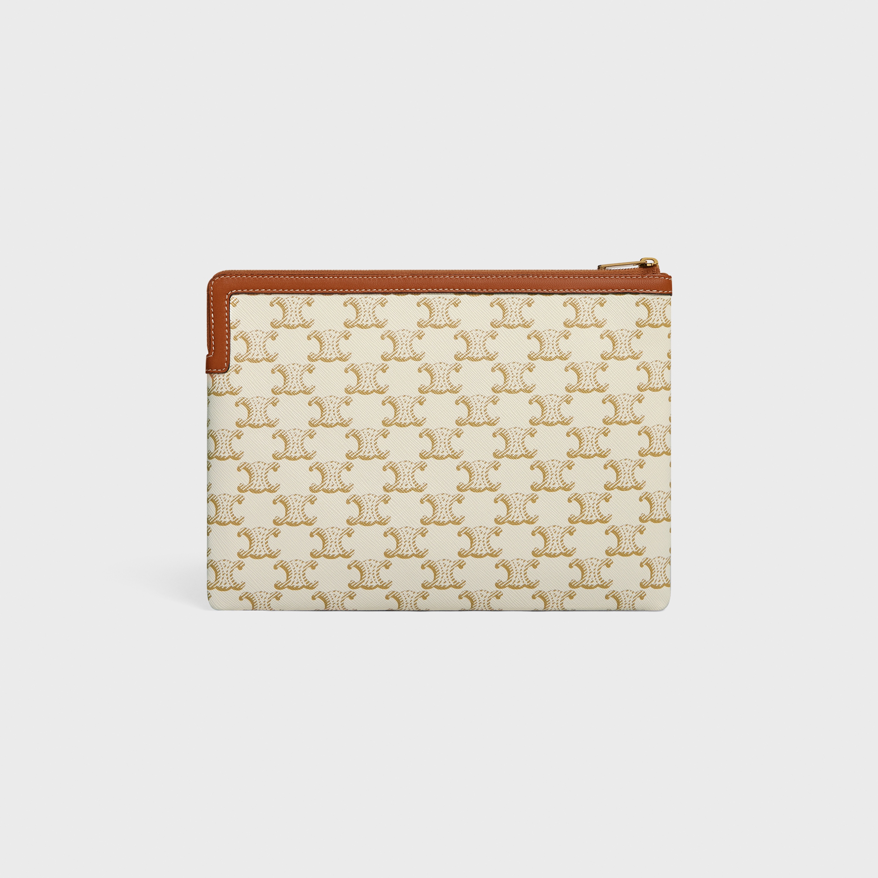Small Pouch in Triomphe Canvas and lambskin - 3