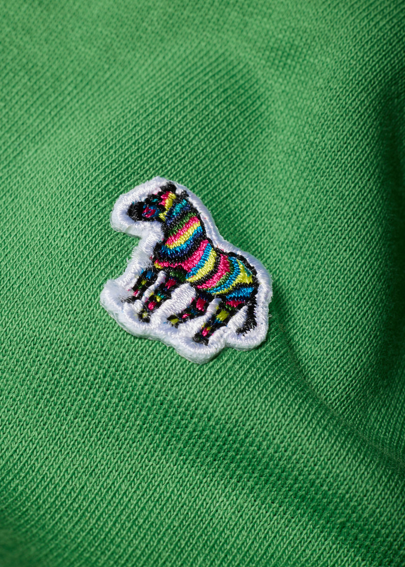 Mid Green Organic Cotton Zebra Logo Sweatshirt 3