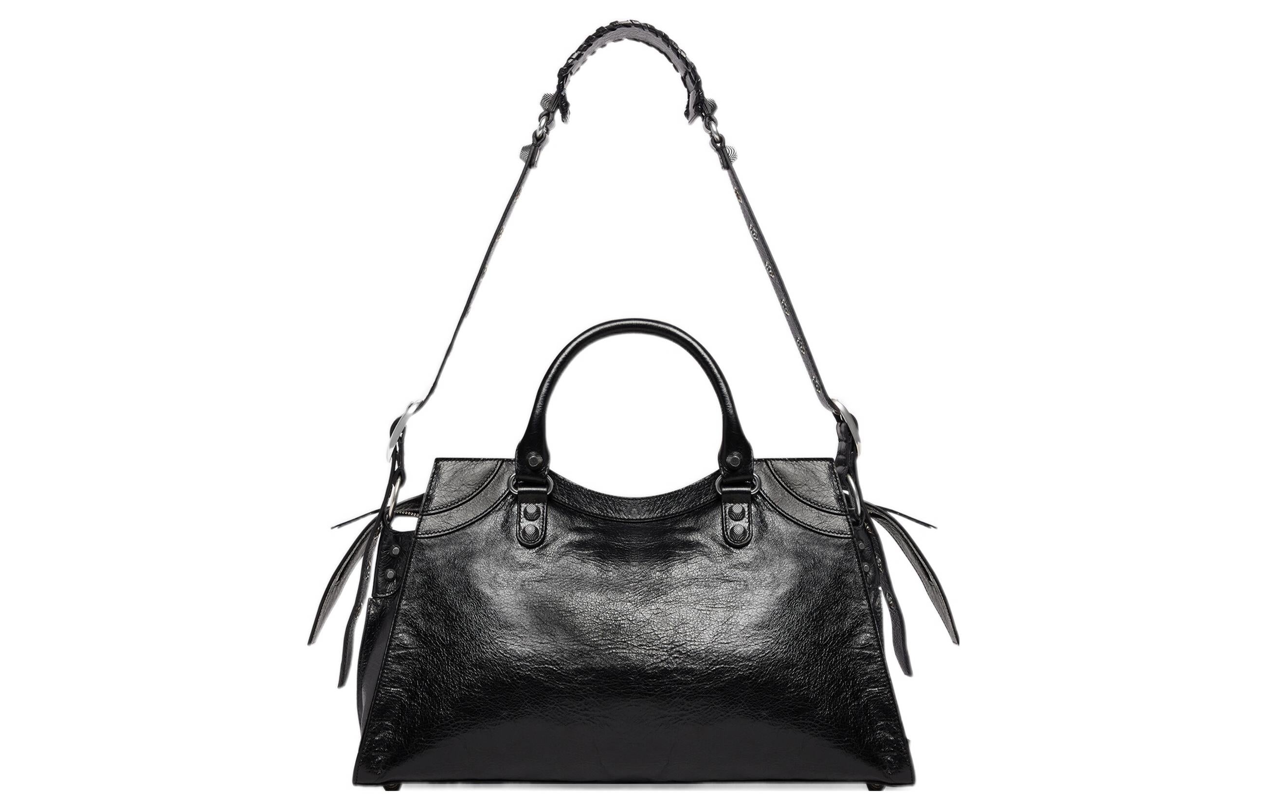 (WMNS) Balenciaga Neo Cagole City Handbag 'Black' 700451210B01000 - 3