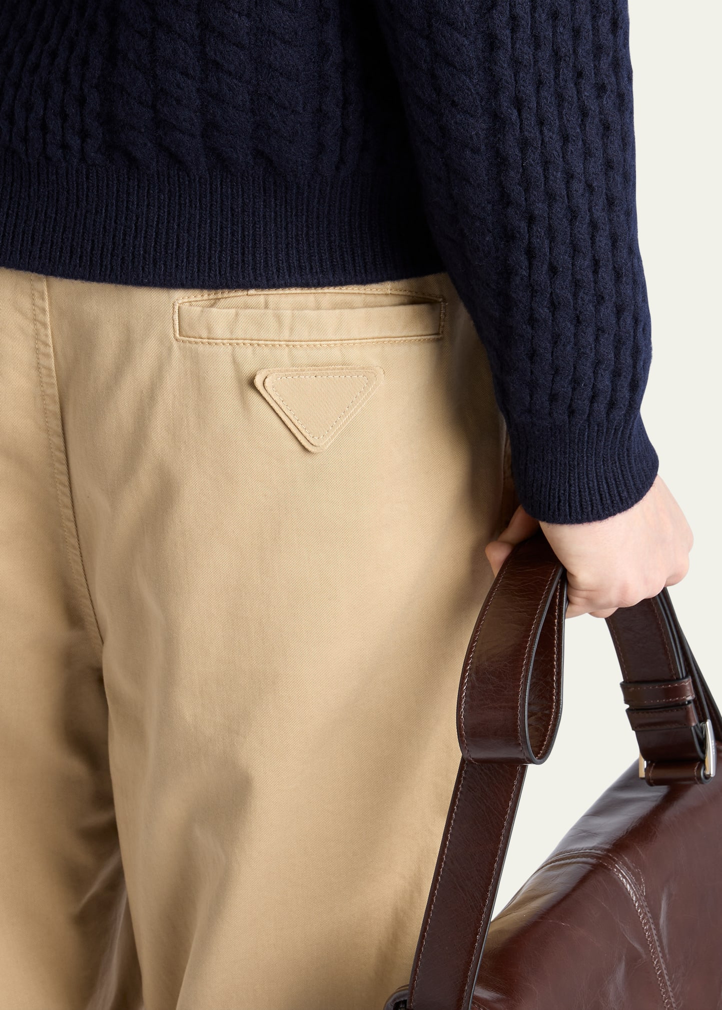 Men's Cotton Gabardine Flat-Front Pants - 5