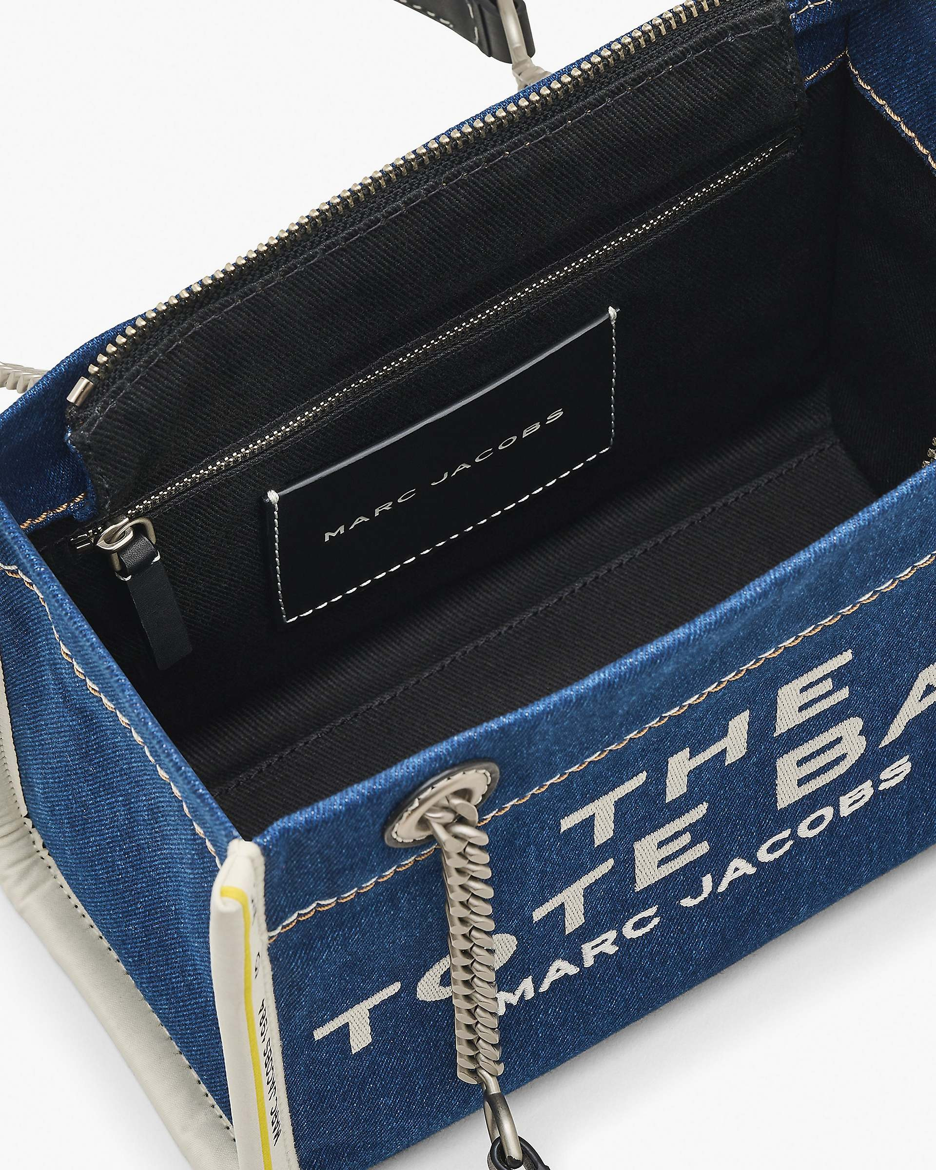 THE DENIM CHAIN SMALL TOTE BAG - 7