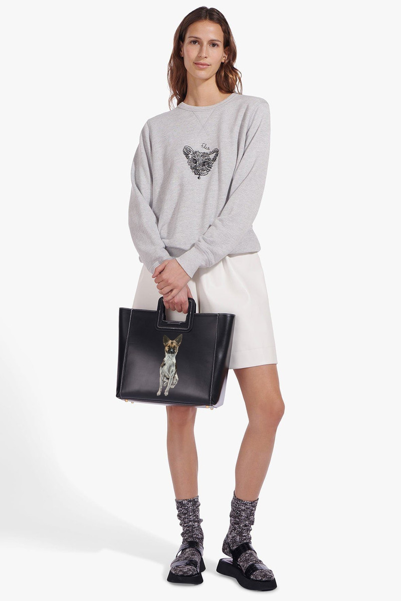 STAUD | CUSTOM SHIRLEY LEATHER BAG | BLACK 7