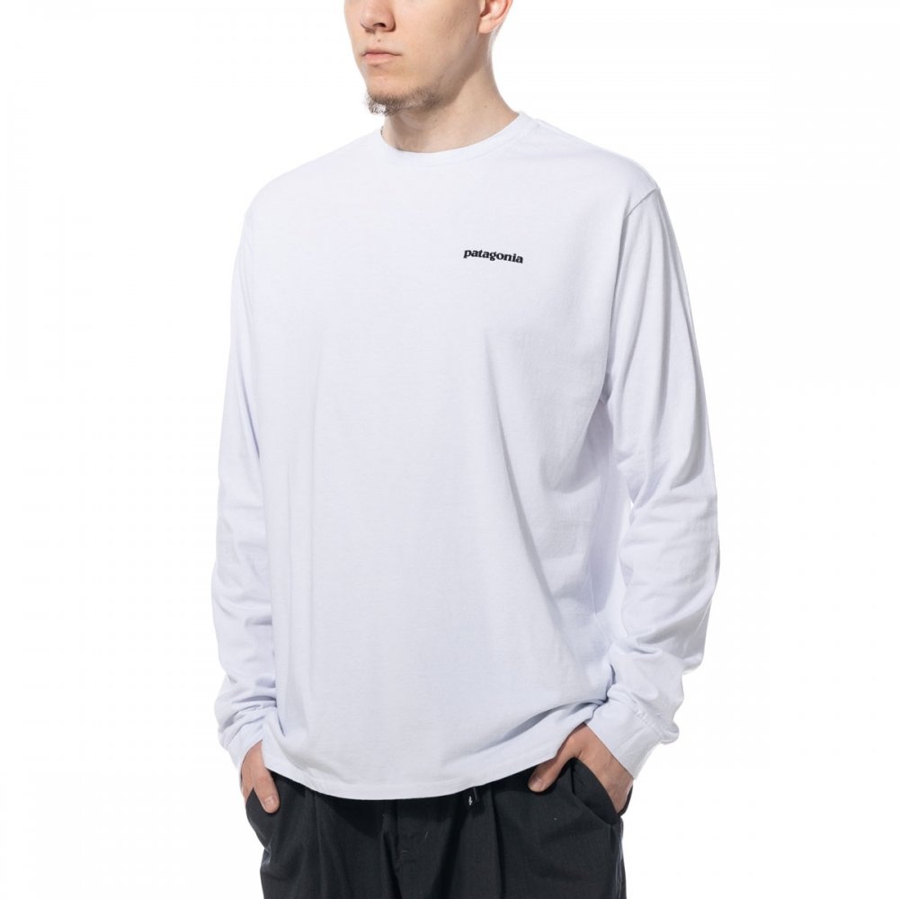 Long-Sleeved P-6 Logo Responsibili-Tee "White" - 1