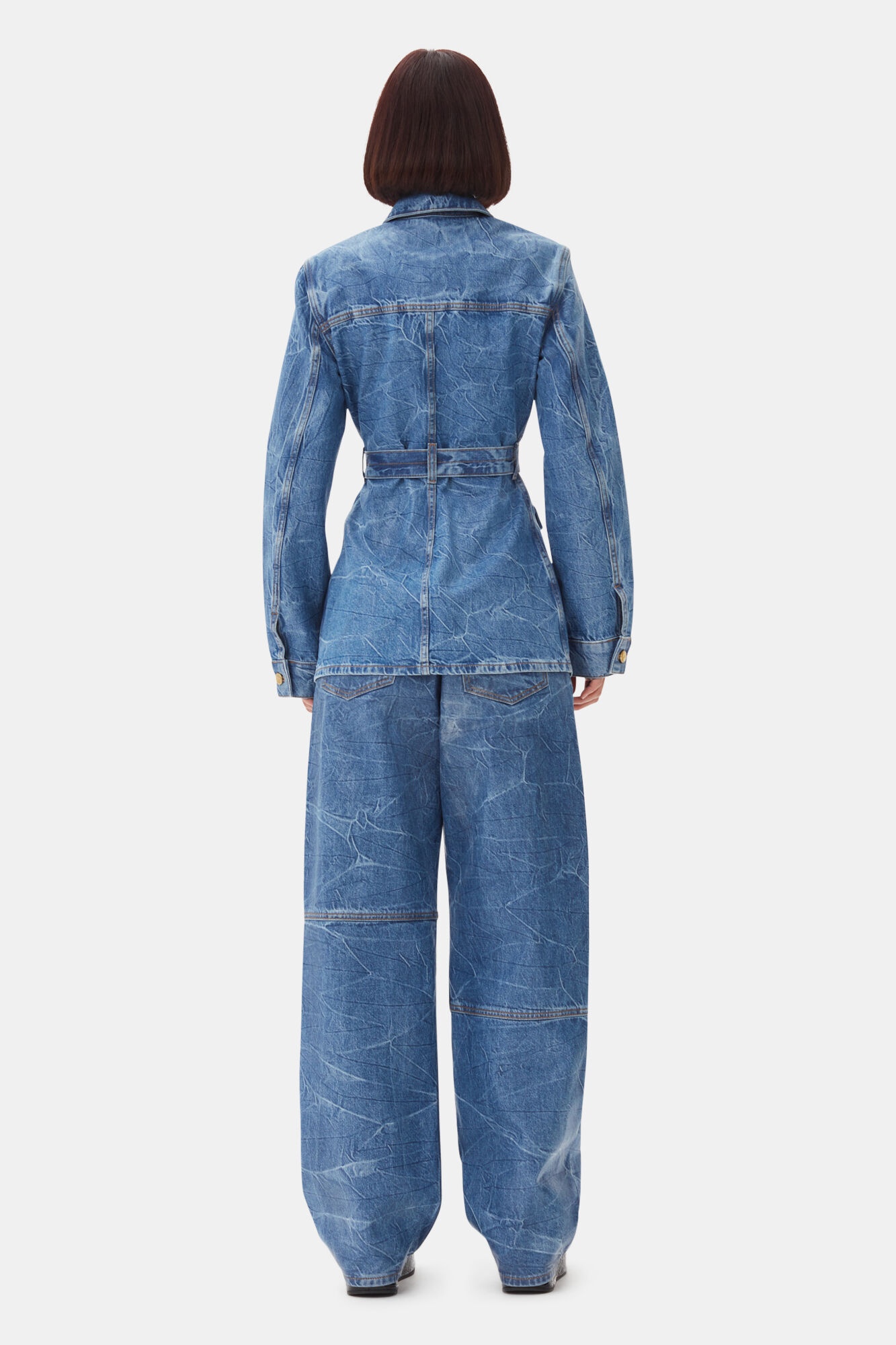 BLUE FOIL DENIM JACKET - 5