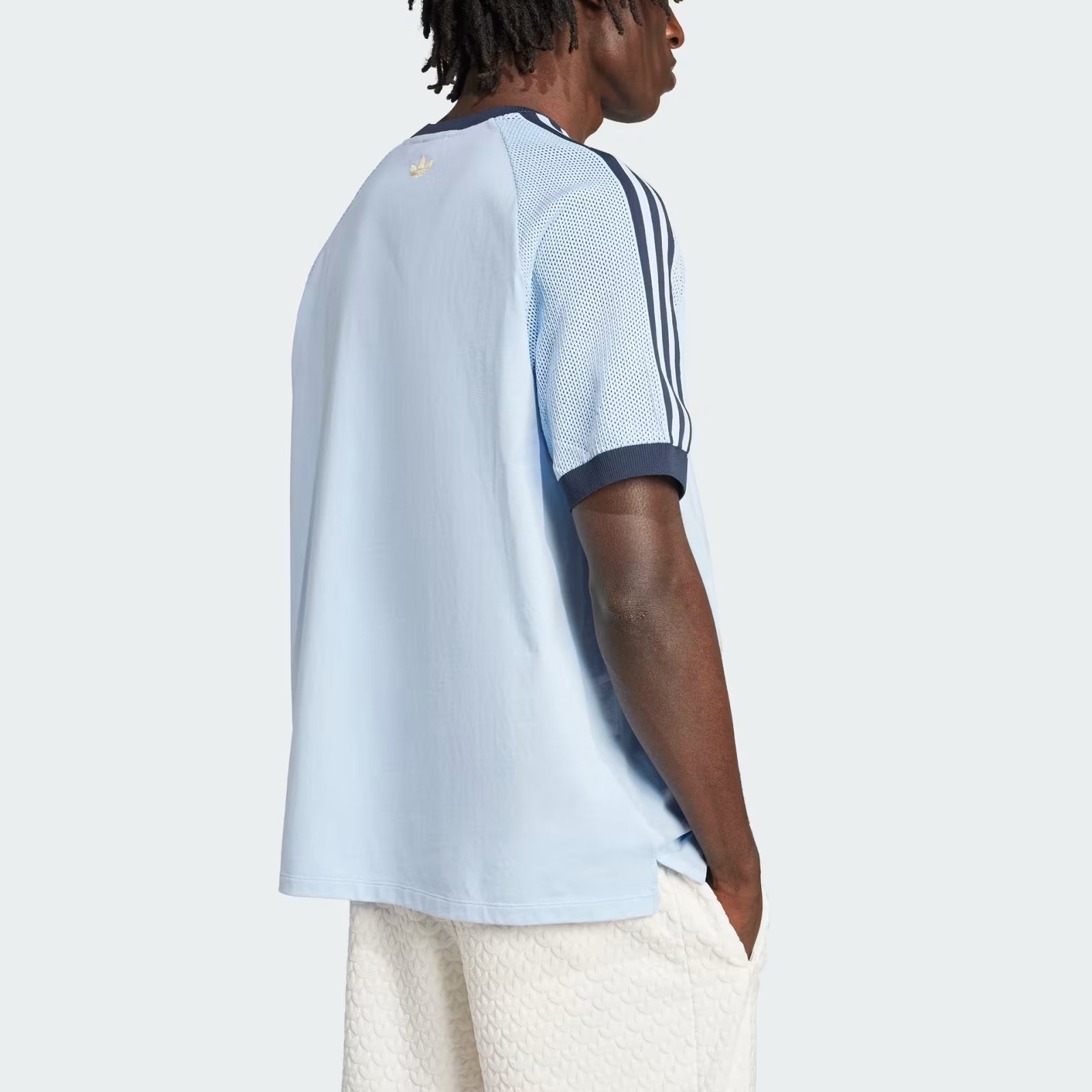 adidas Premium Knitted T-Shirt 'Clear Sky' JN5557 - 2