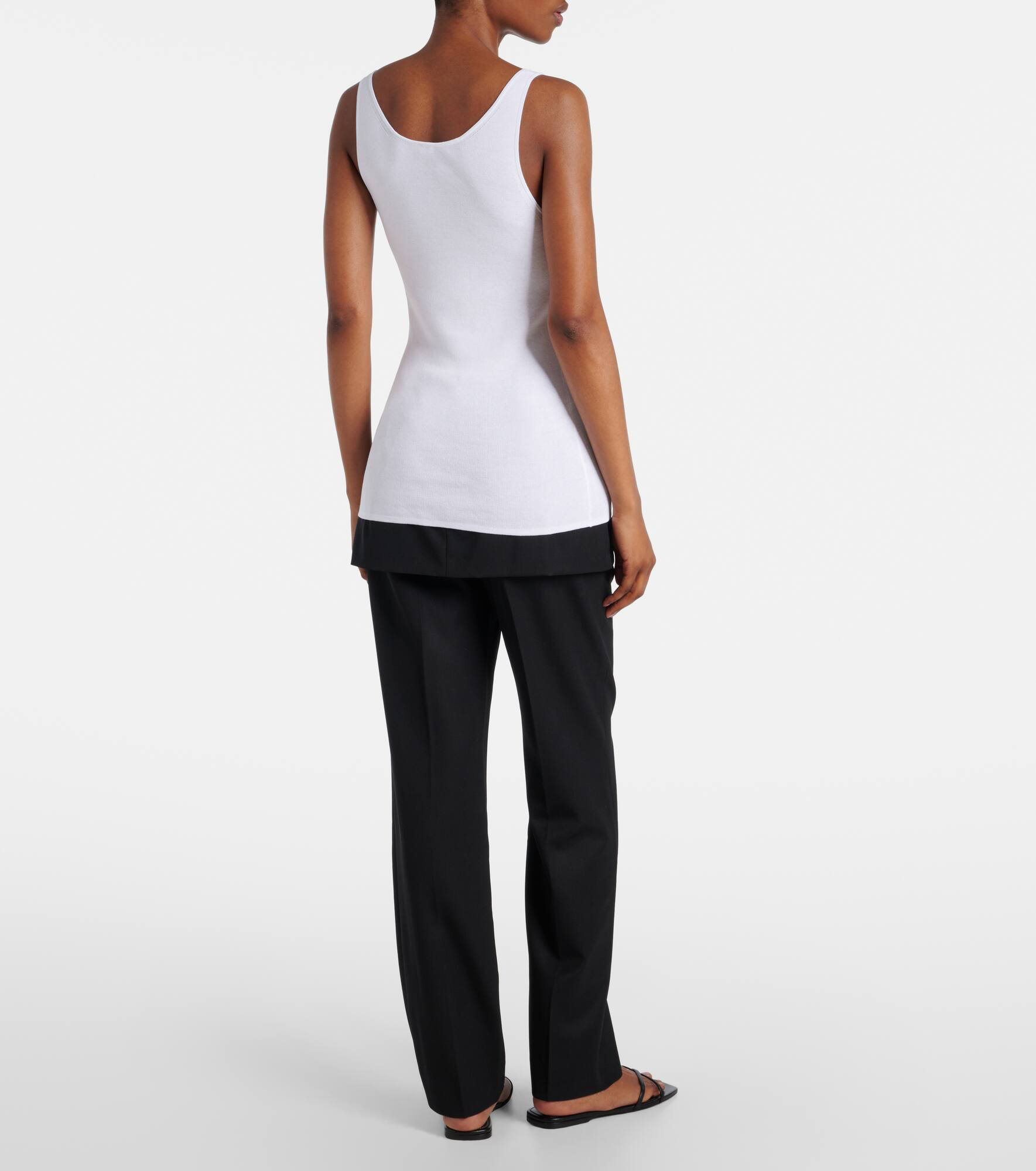Cotton jersey tank top - 3