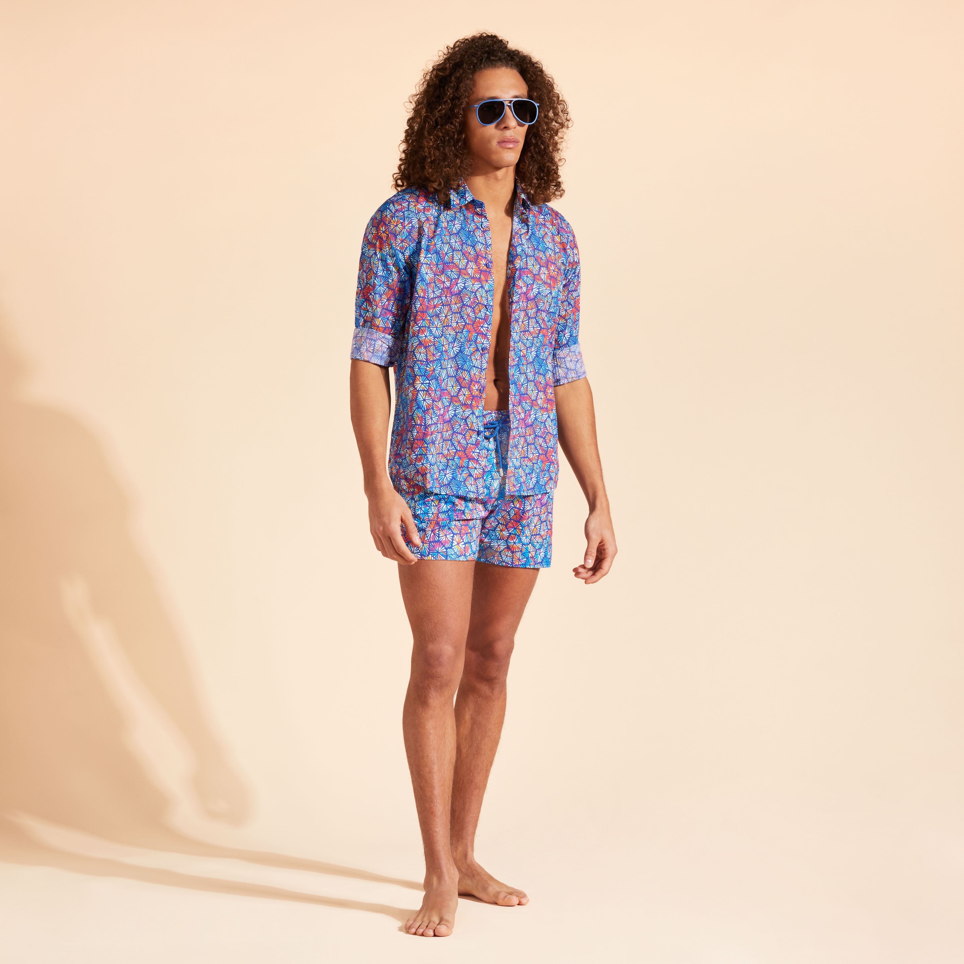 Unisex Cotton Voile Lightweight Shirt Carapaces Multicolores - 6