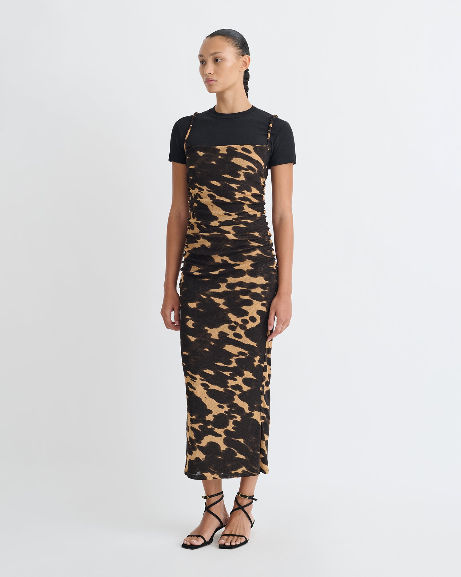Mesh Jersey Dress - 3