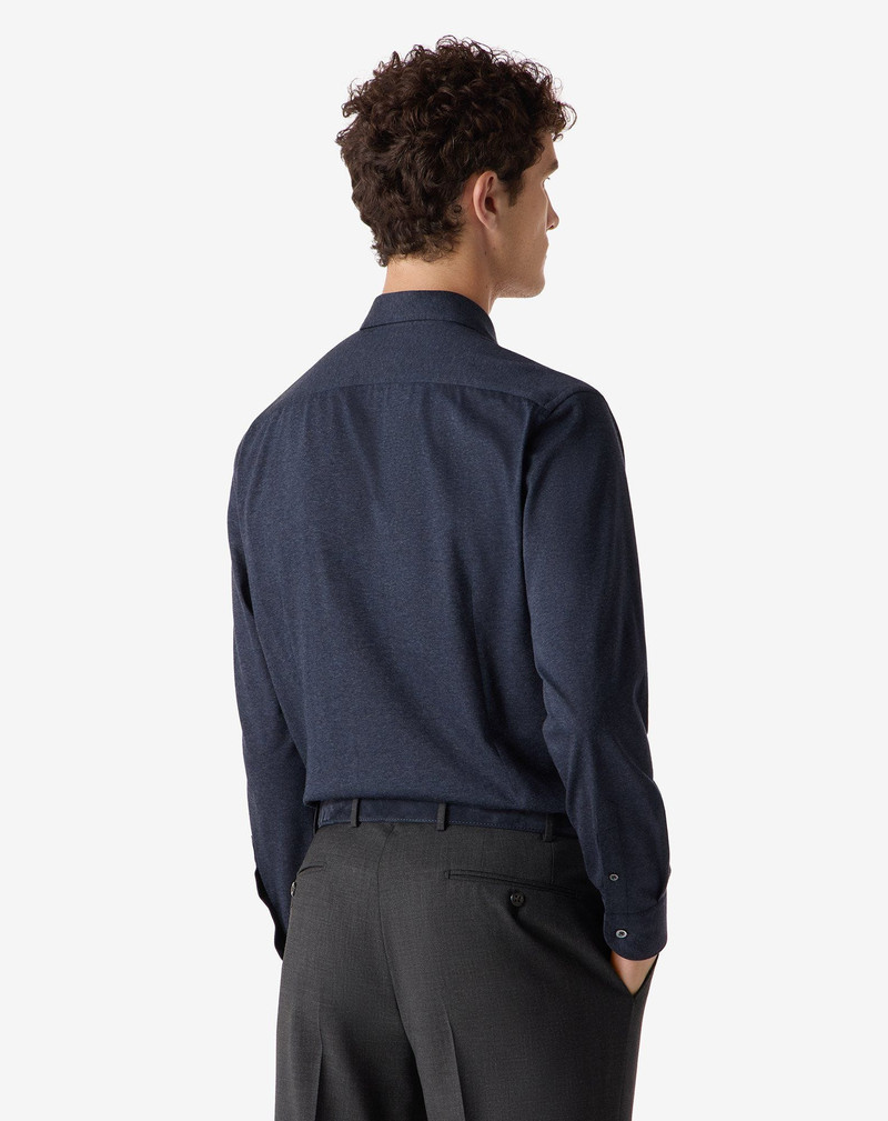 Mélange Blue cotton jersey shirt 3