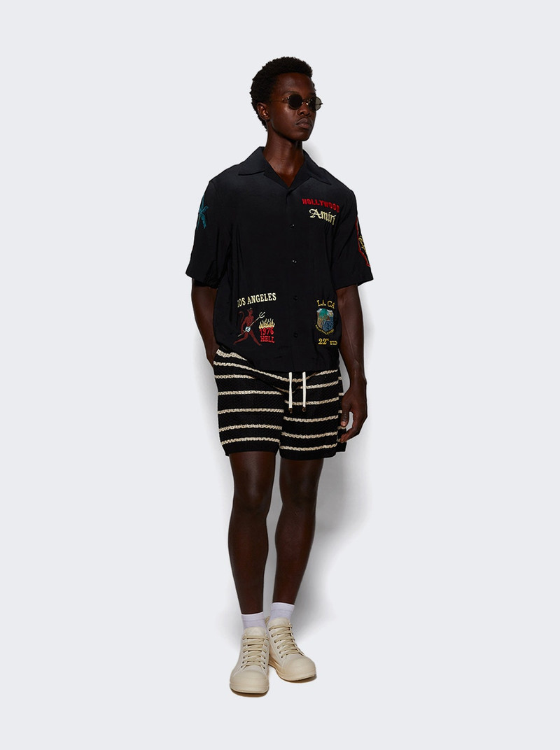 Striped Short Black 5