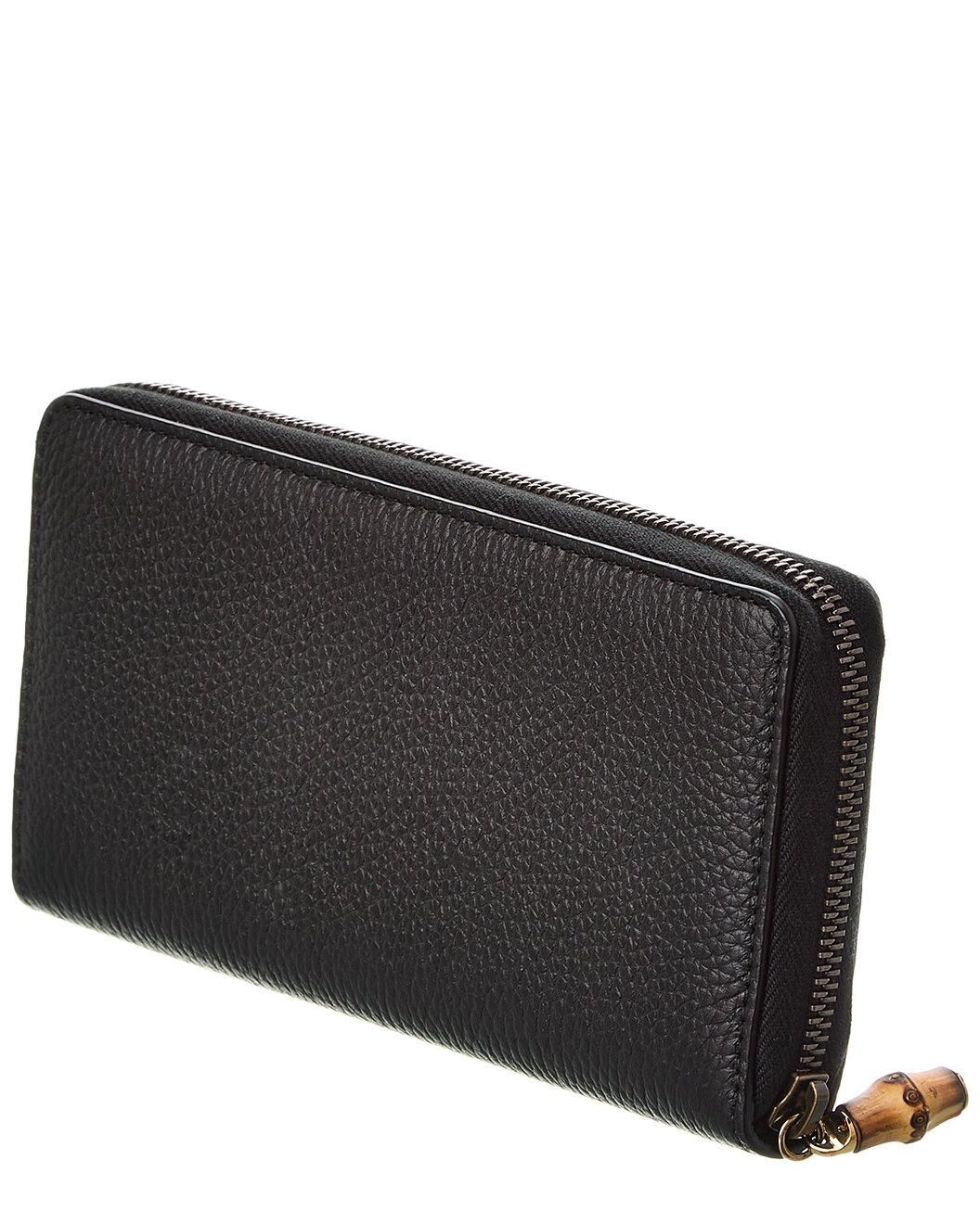 Gucci Bamboo Leather Zip Around Wallet - 2
