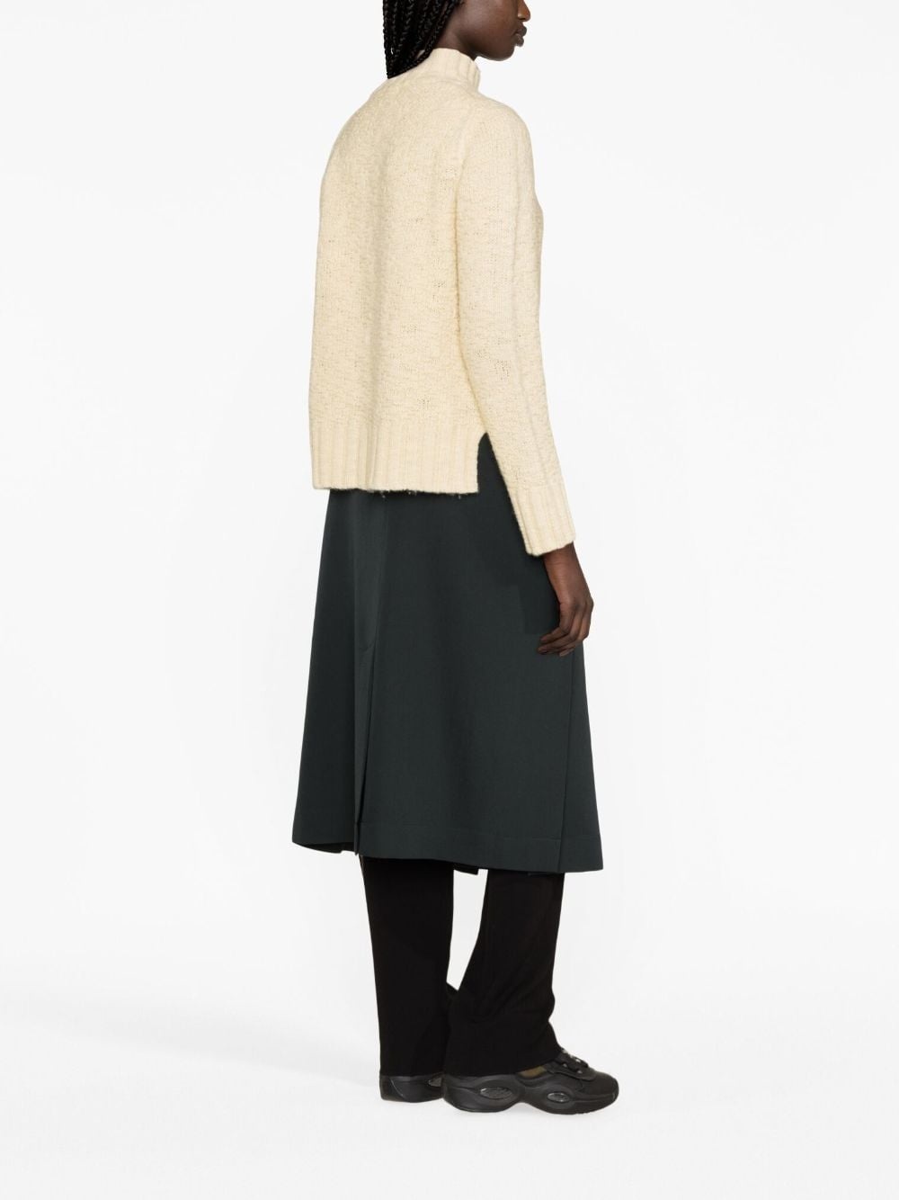 high-neck wool jumper - 4