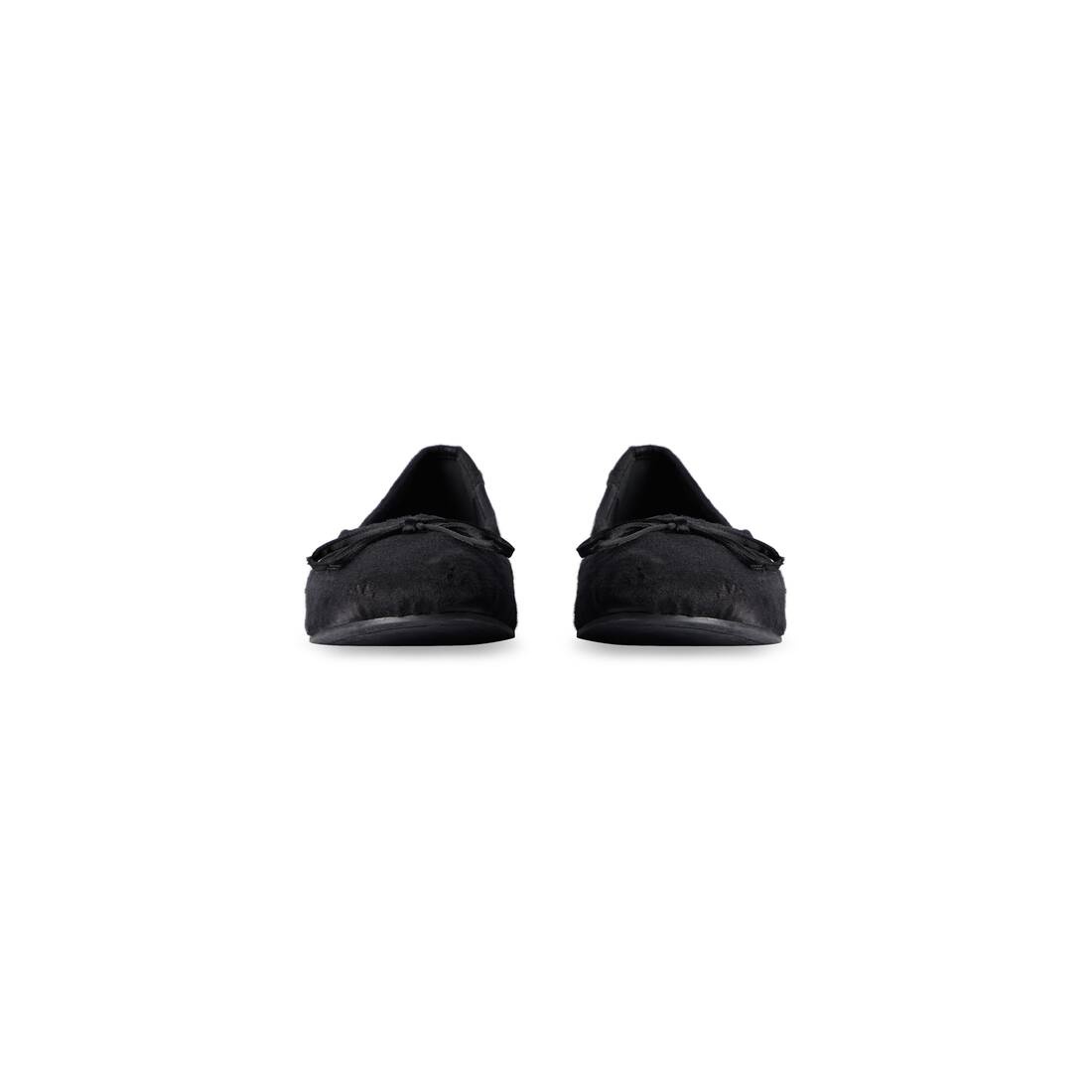 Women's Leopold Ballerina in Black - 3