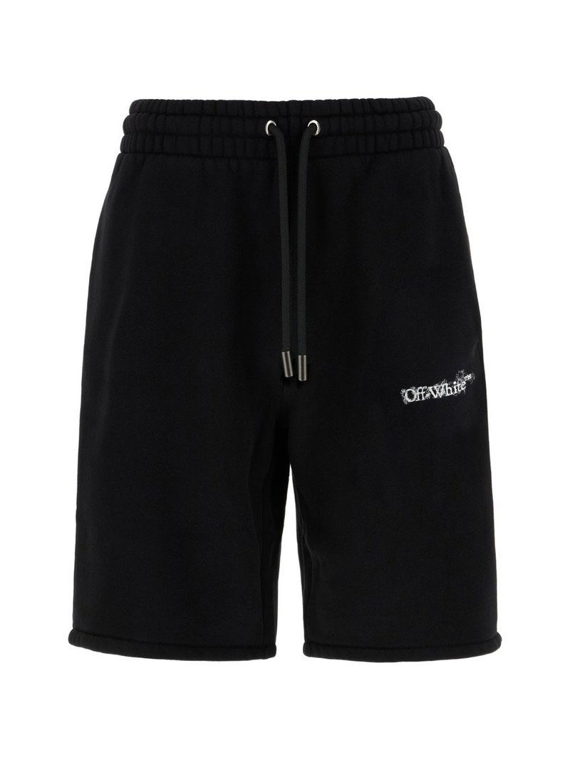 logo drawstring track shorts 1