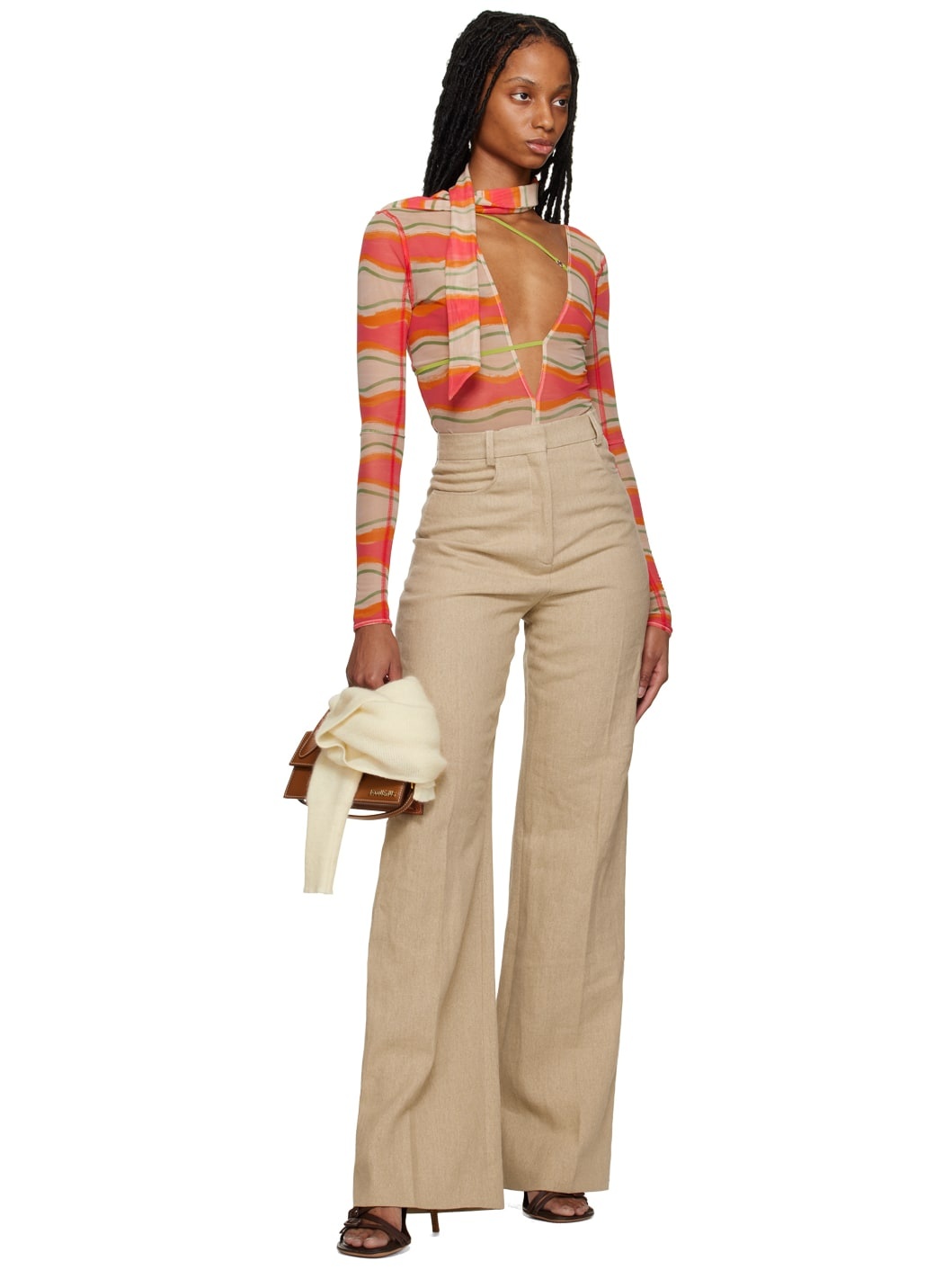 Multicolor Le Raphia 'Le Body Abanaba' Bodysuit - 5