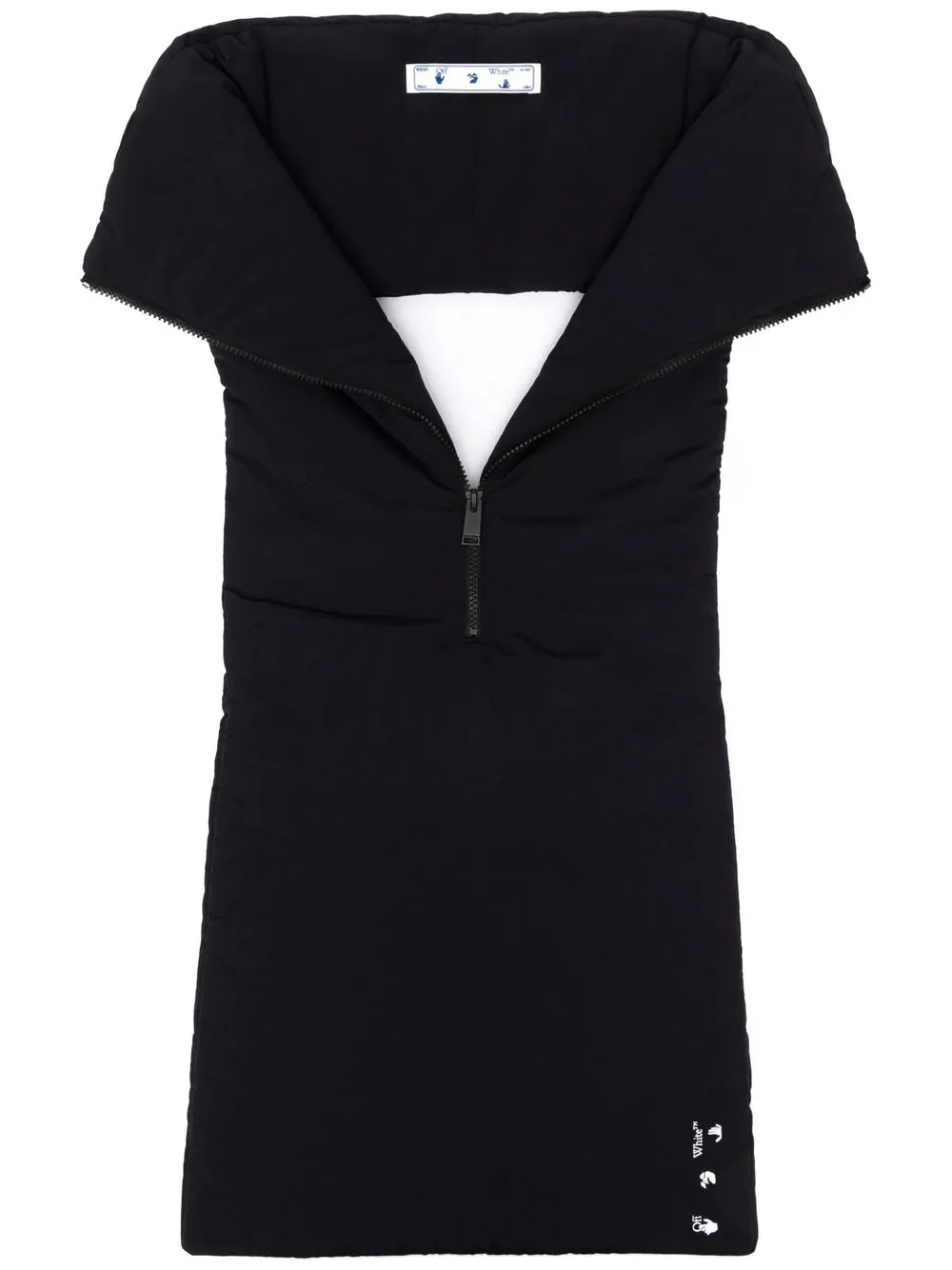 zip-up bib scarf - 1