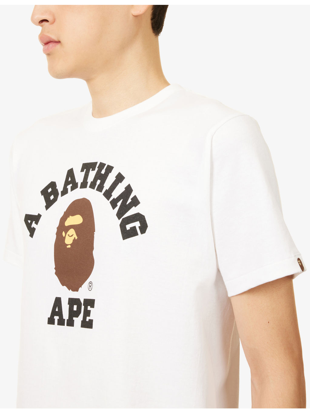 Bape College Graphic-Print Cotton T-Shirt - 5