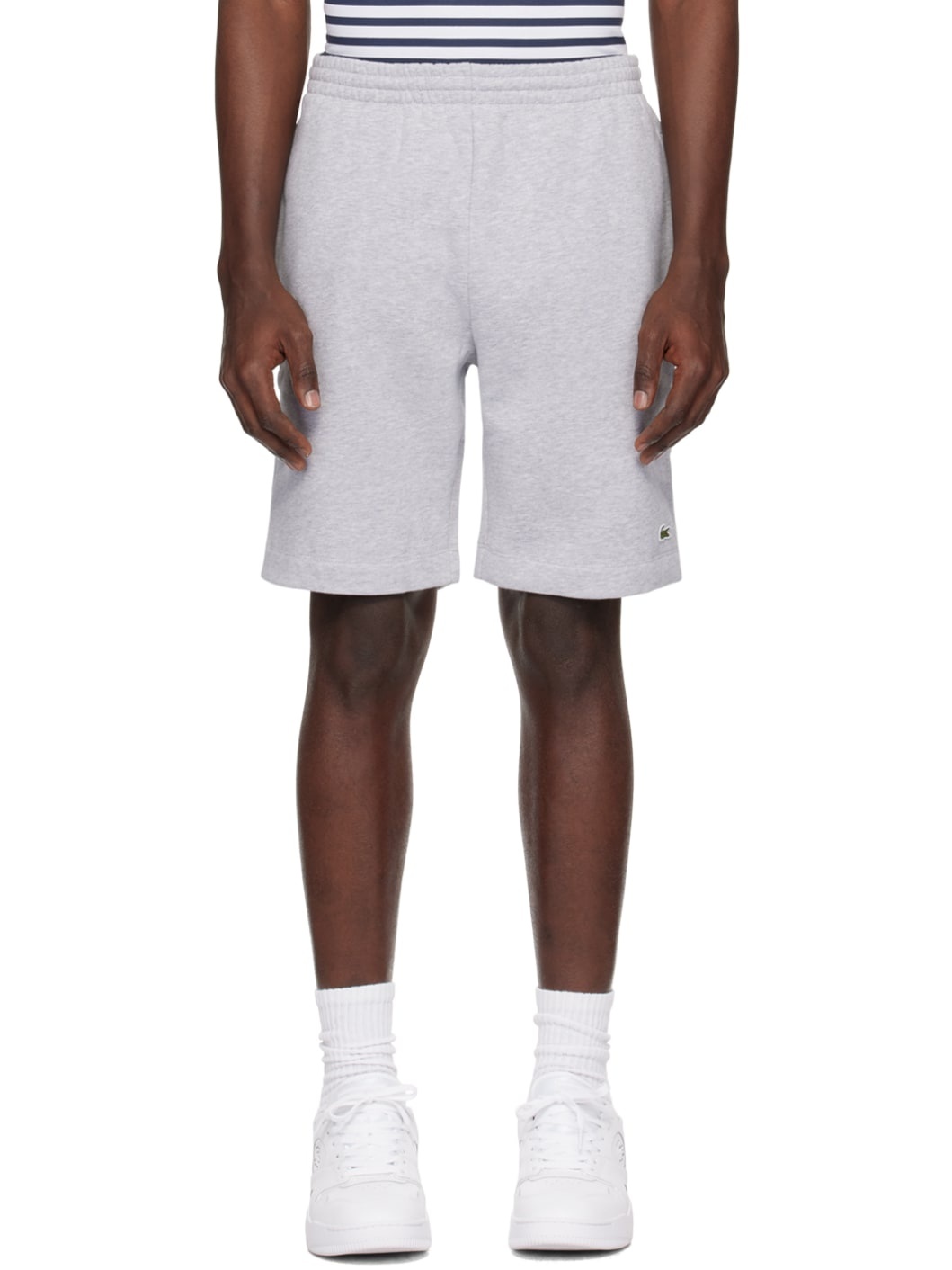 Gray Jogger Shorts - 1