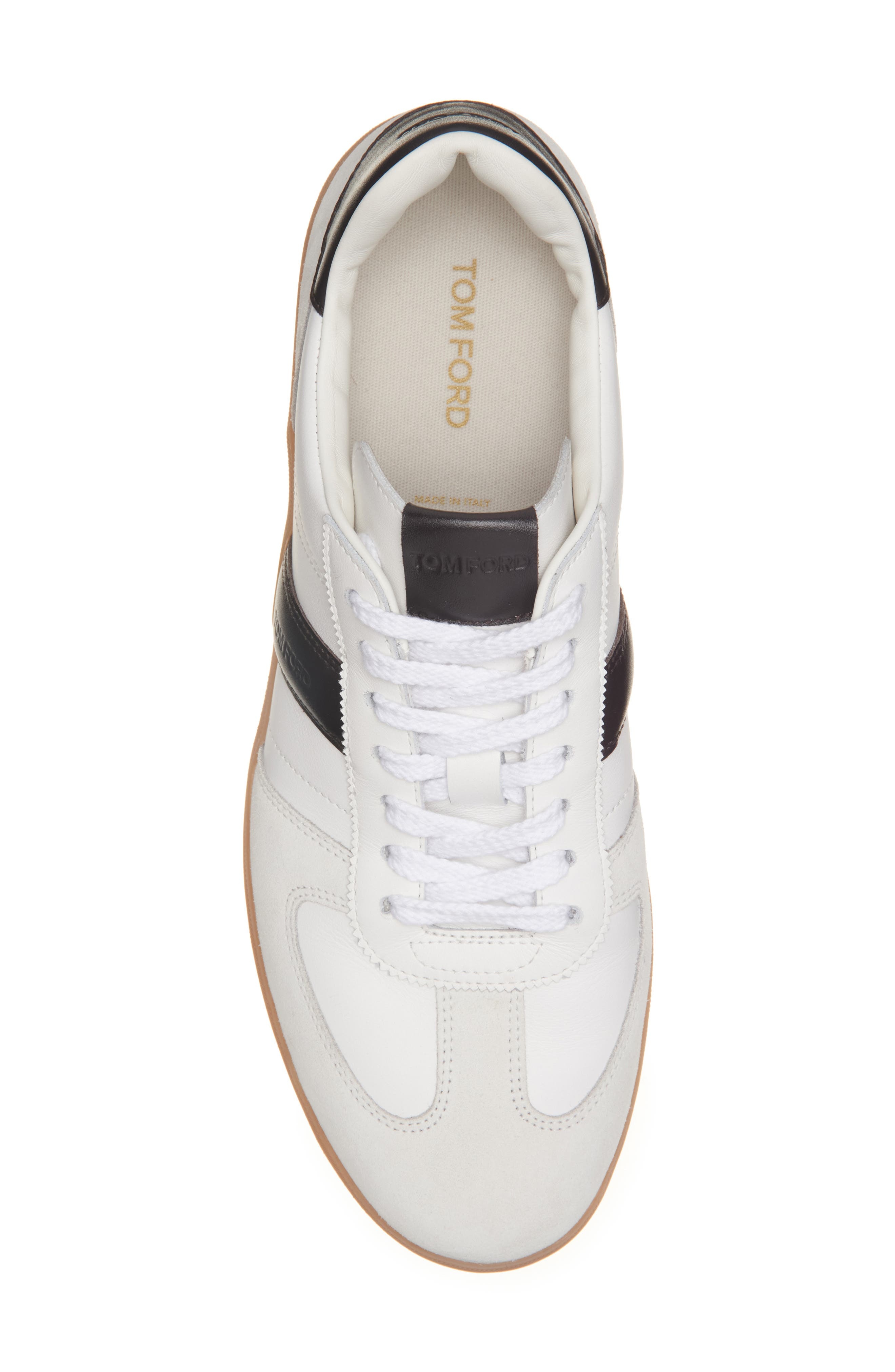 TOM FORD Archer Sneaker in 5W028 Optical White/Amber at Nordstrom - 5