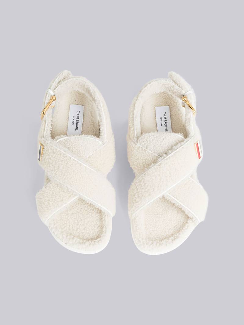 shearling RWB buckle sandals 4