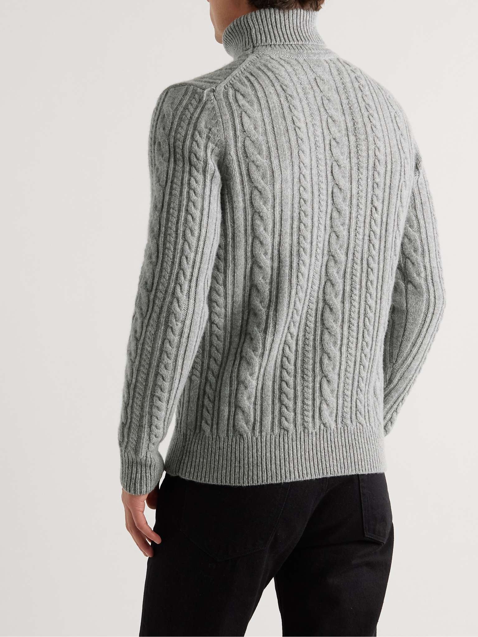 Hilary Cable-Knit Wool Rollneck Sweater - 4