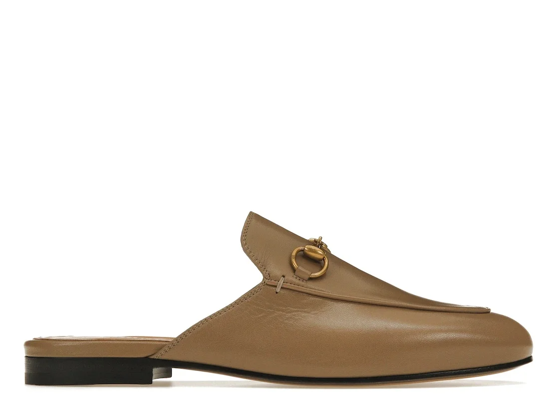 Gucci Princetown Slipper Brown Leather - 1