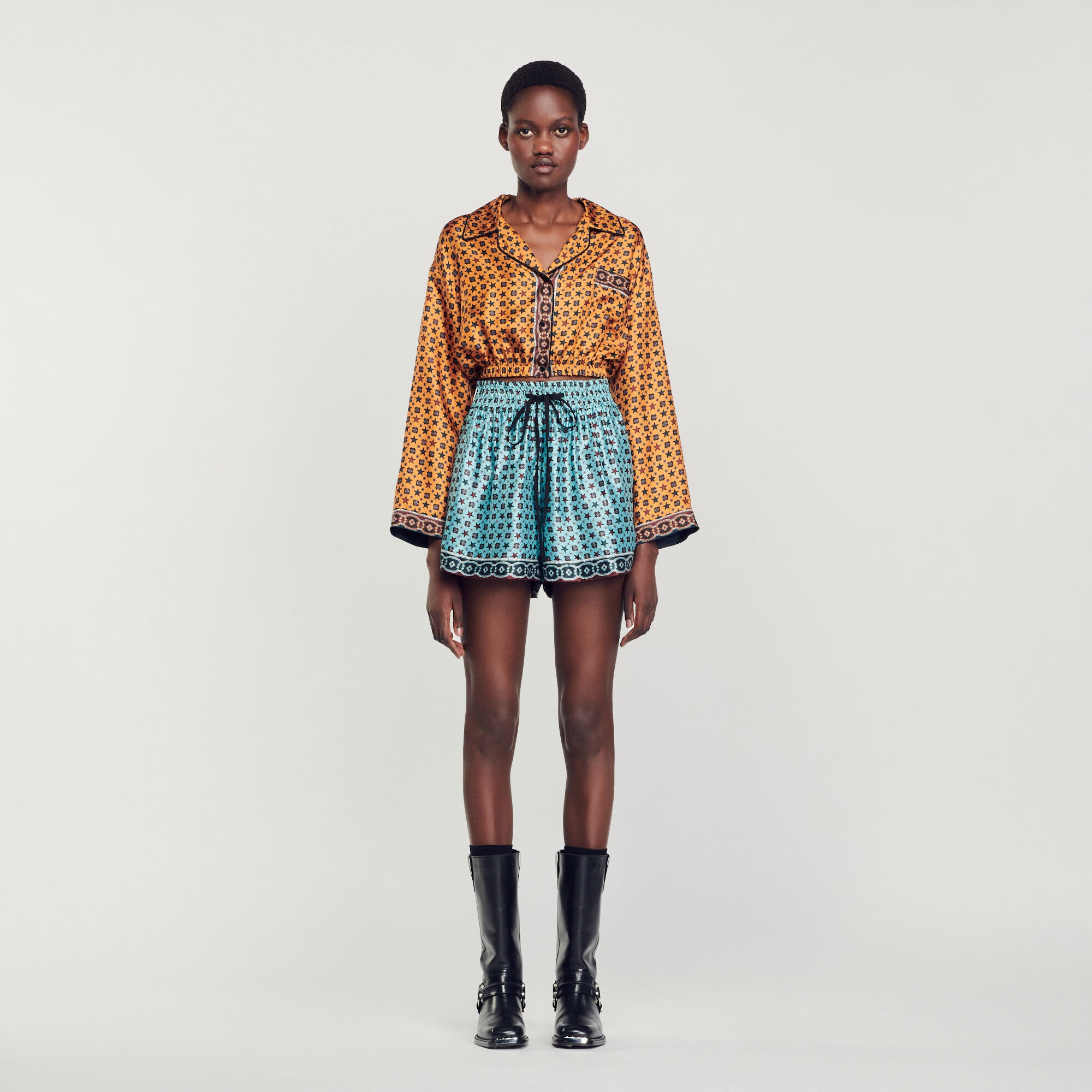 PRINTED CROPPED SHIRT - 3