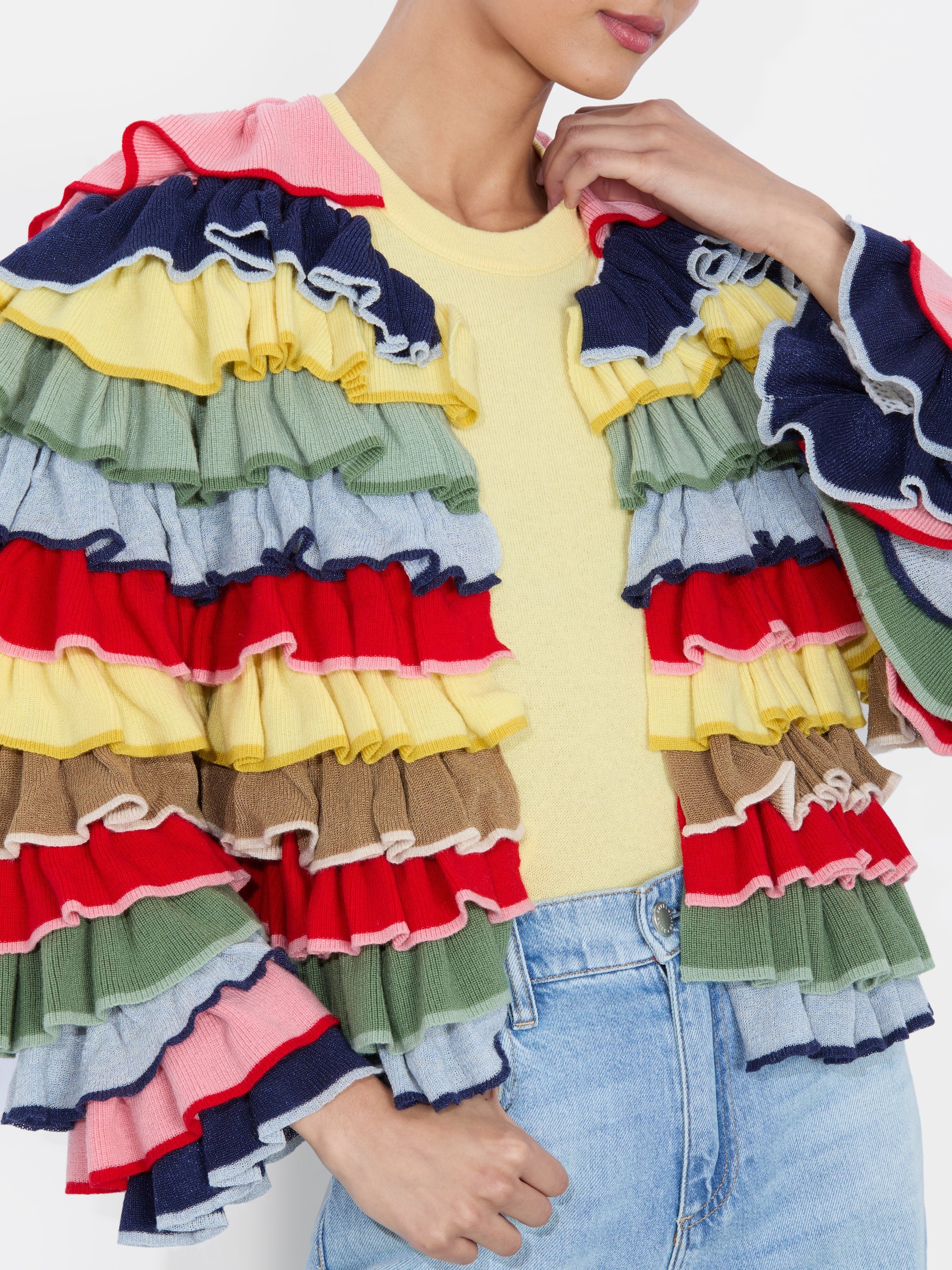 FAWN RUFFLE CARDIGAN - 5