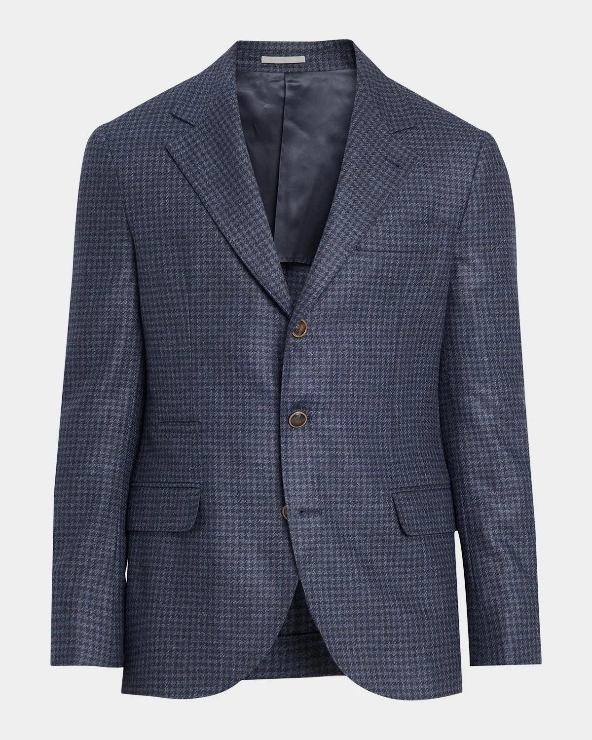 Men's Wool-Cashmere Houndstooth Suit Jacket - 1