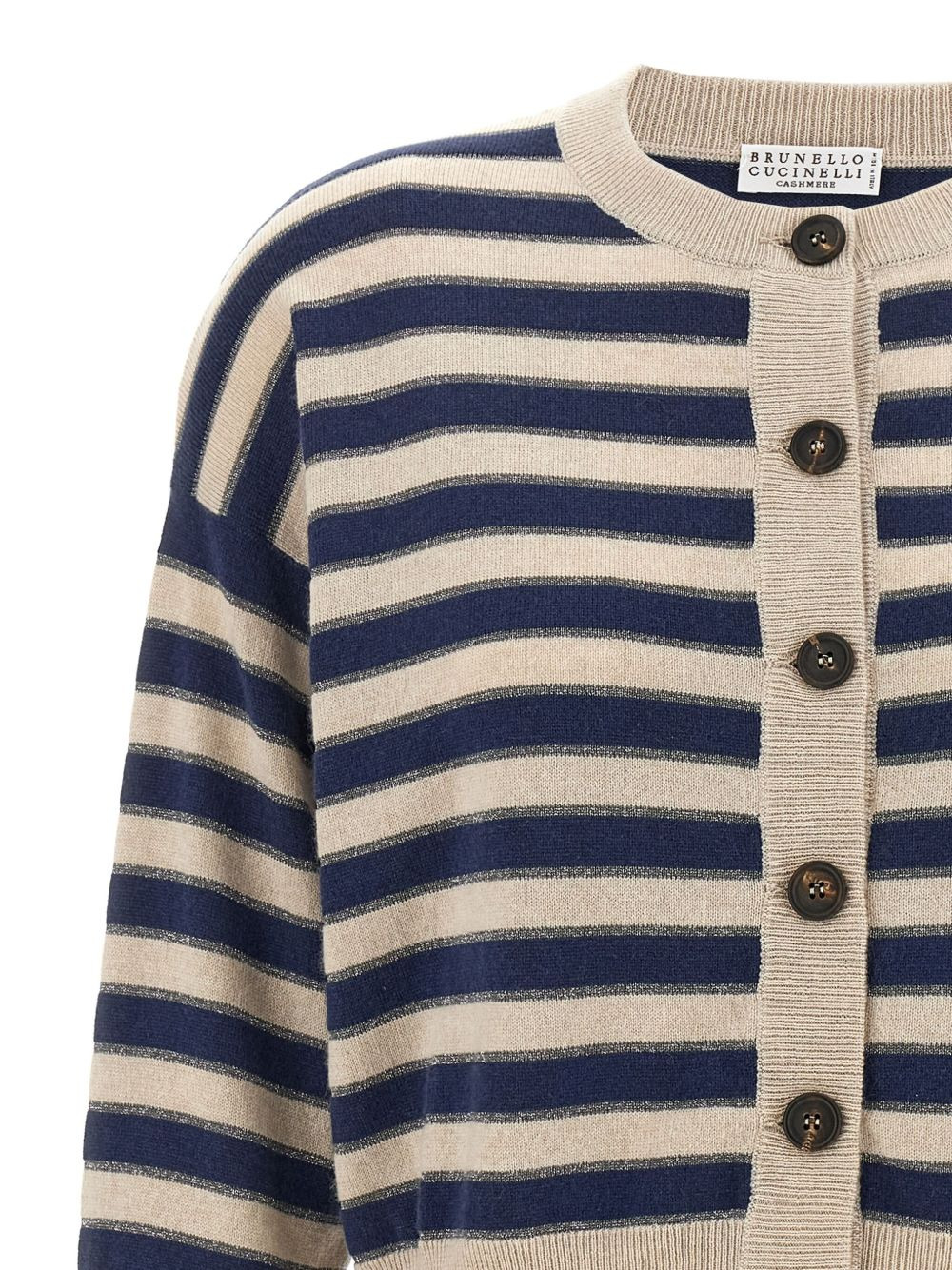 striped long-sleeves cardigan - 4
