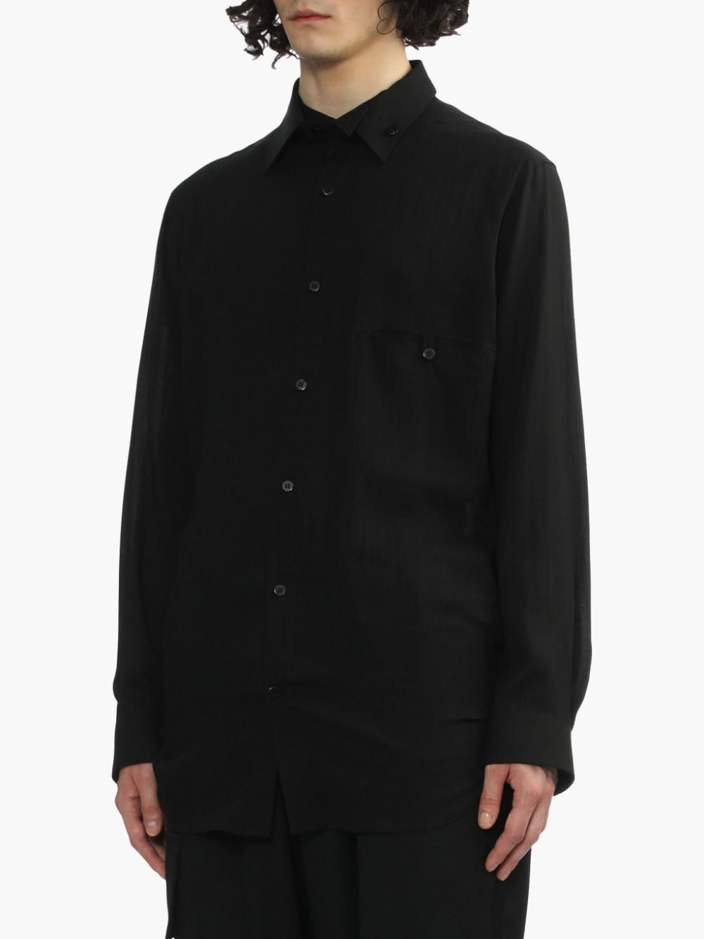 buttoned long-sleeve shirt - 3
