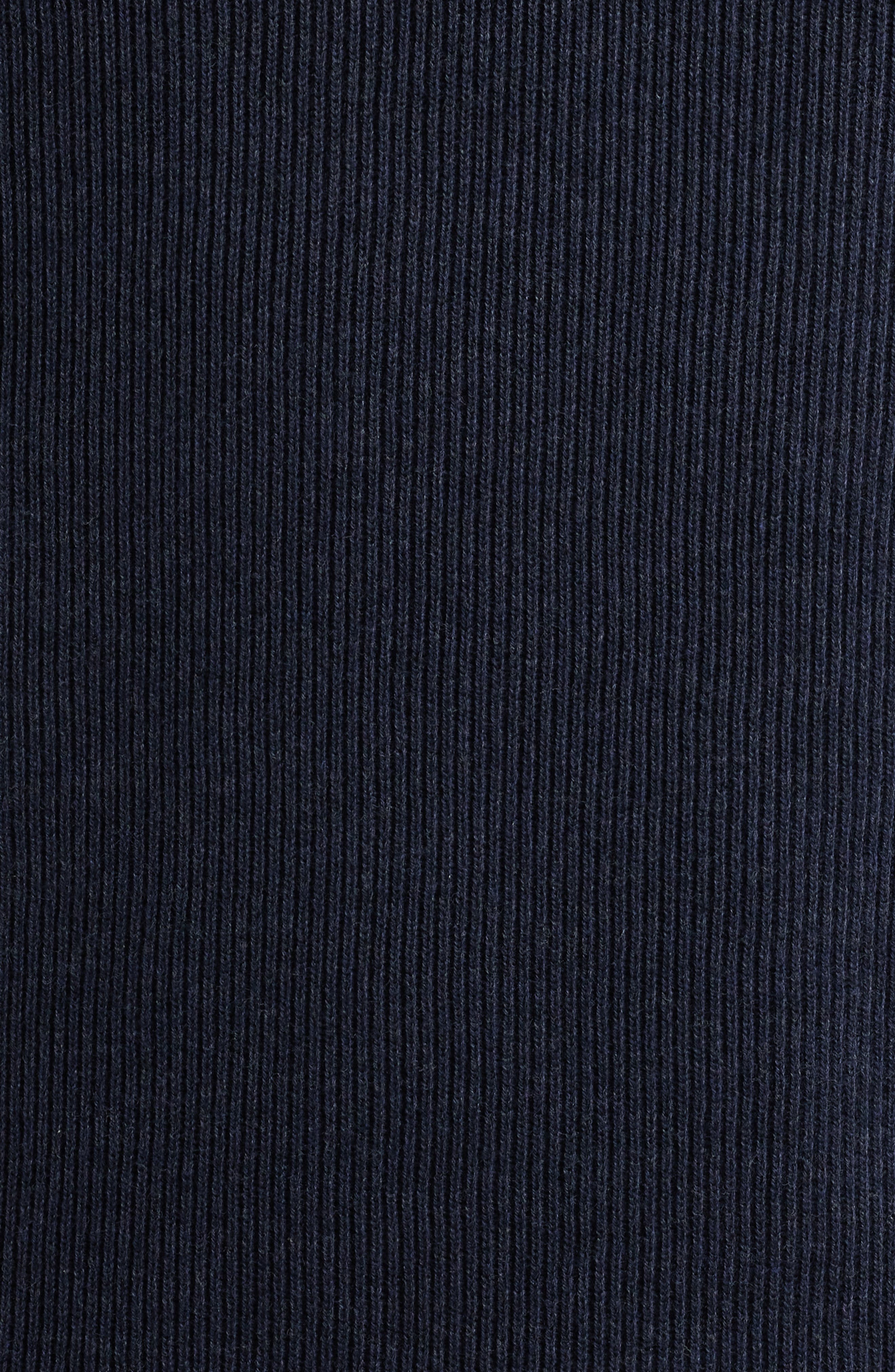 NN07 Hansie 6600 Organic Cotton Quarter Zip Sweater Polo in Navy Melange at Nordstrom - 6