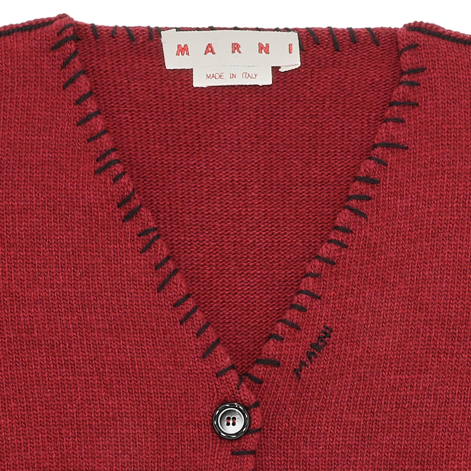 Marni Cardigan 'Burgundy' - 3