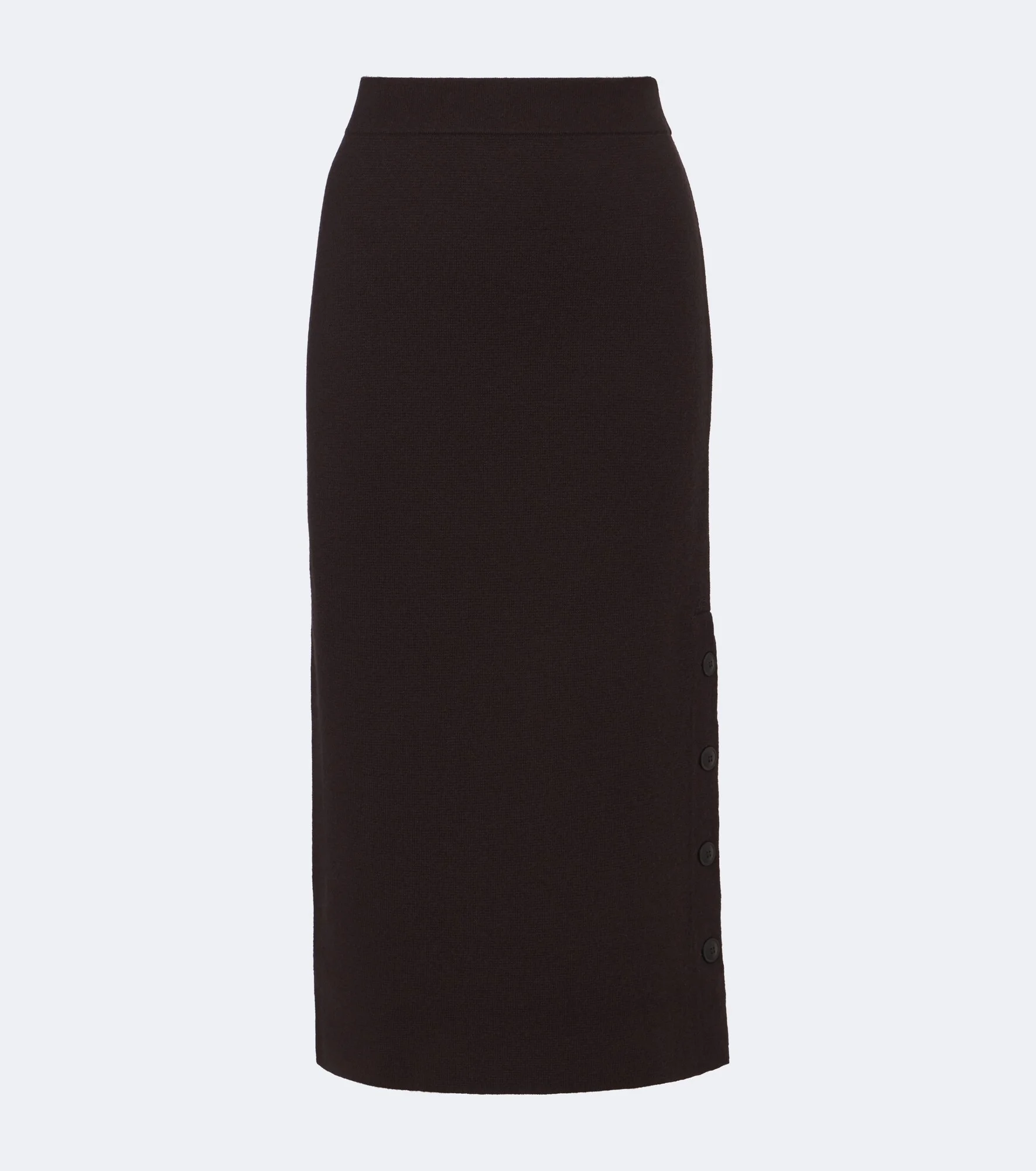 Wool and cashmere midi skirt - 1