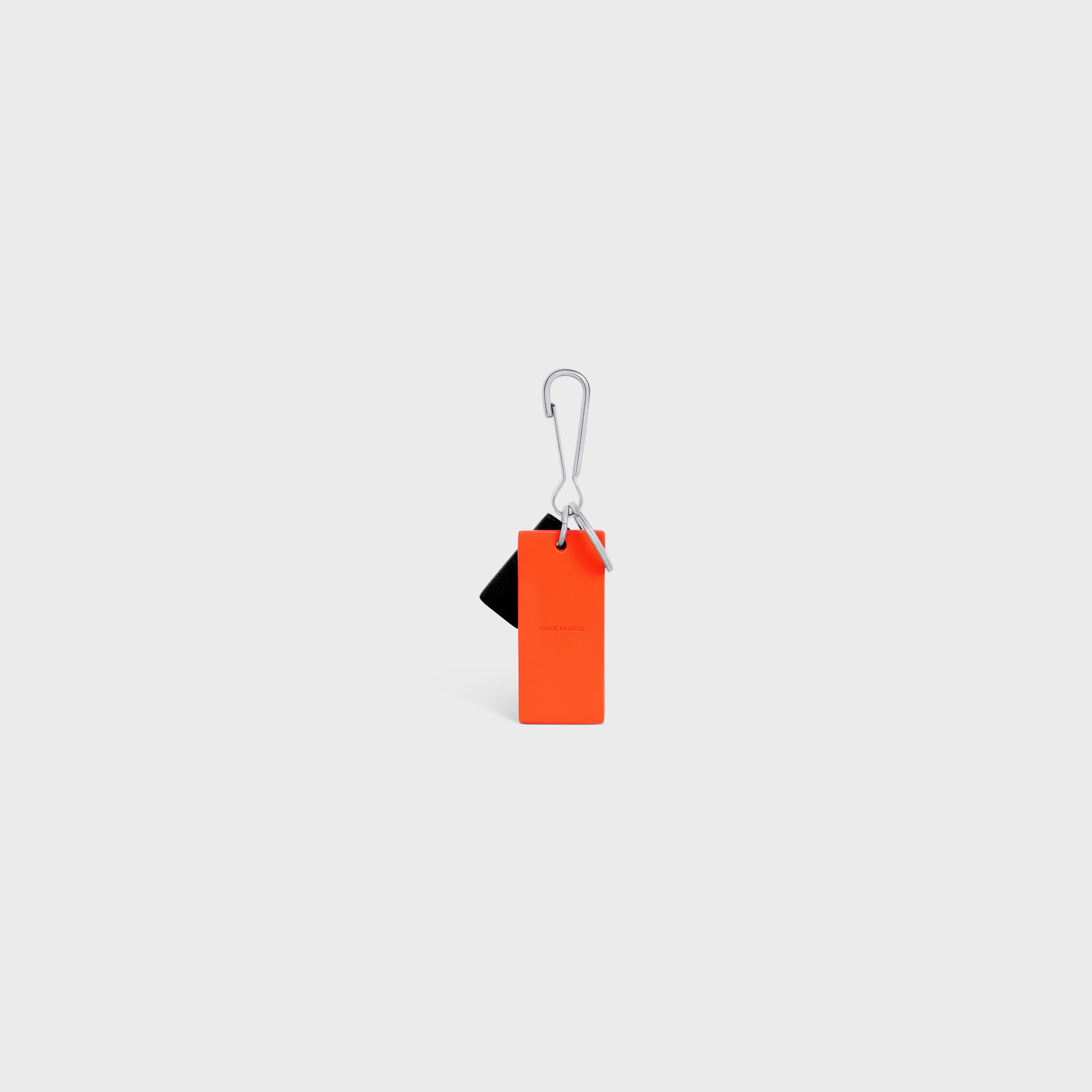 tag keyring in calfskin with celine paris print - 3