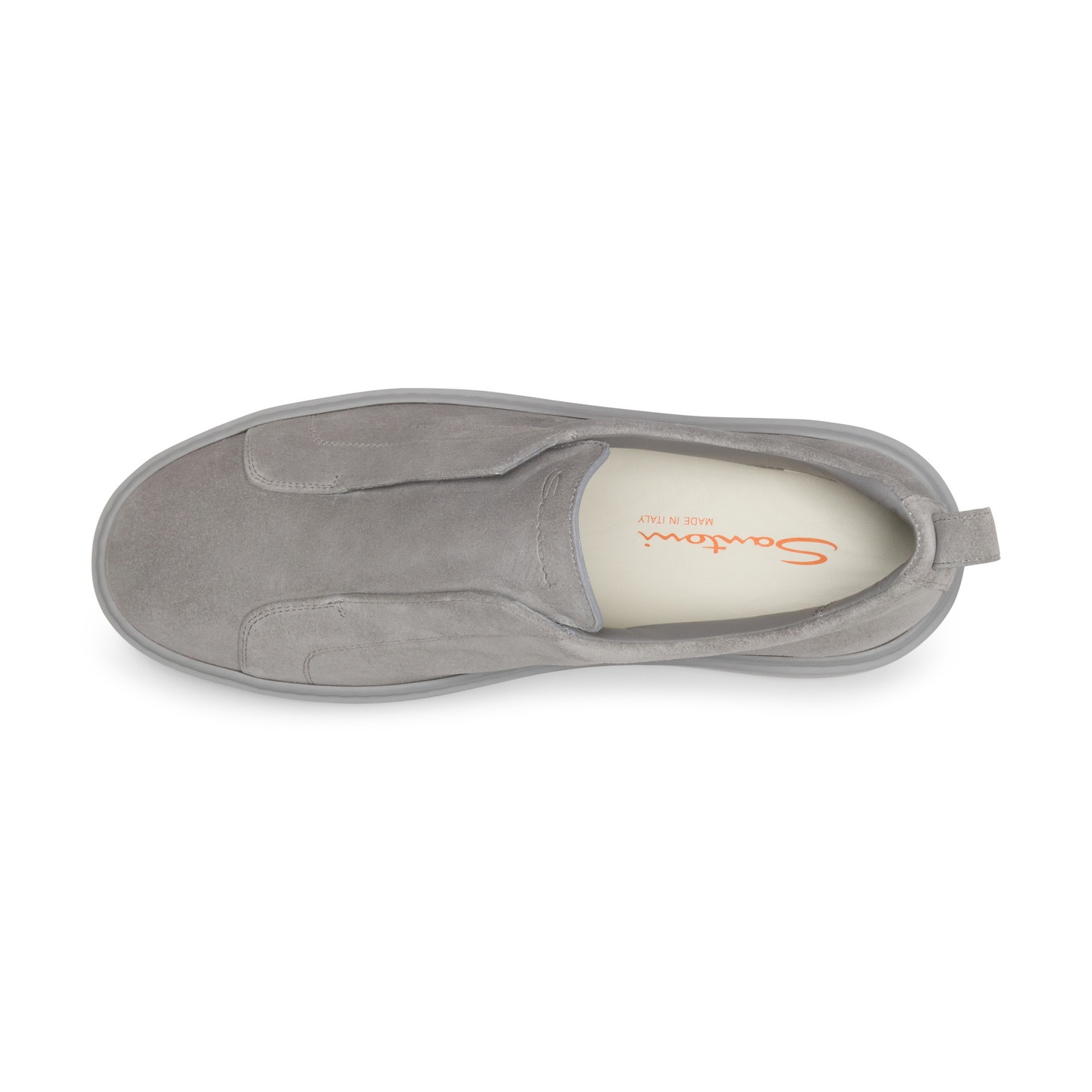 Men's grey suede slip-on sneaker - 3