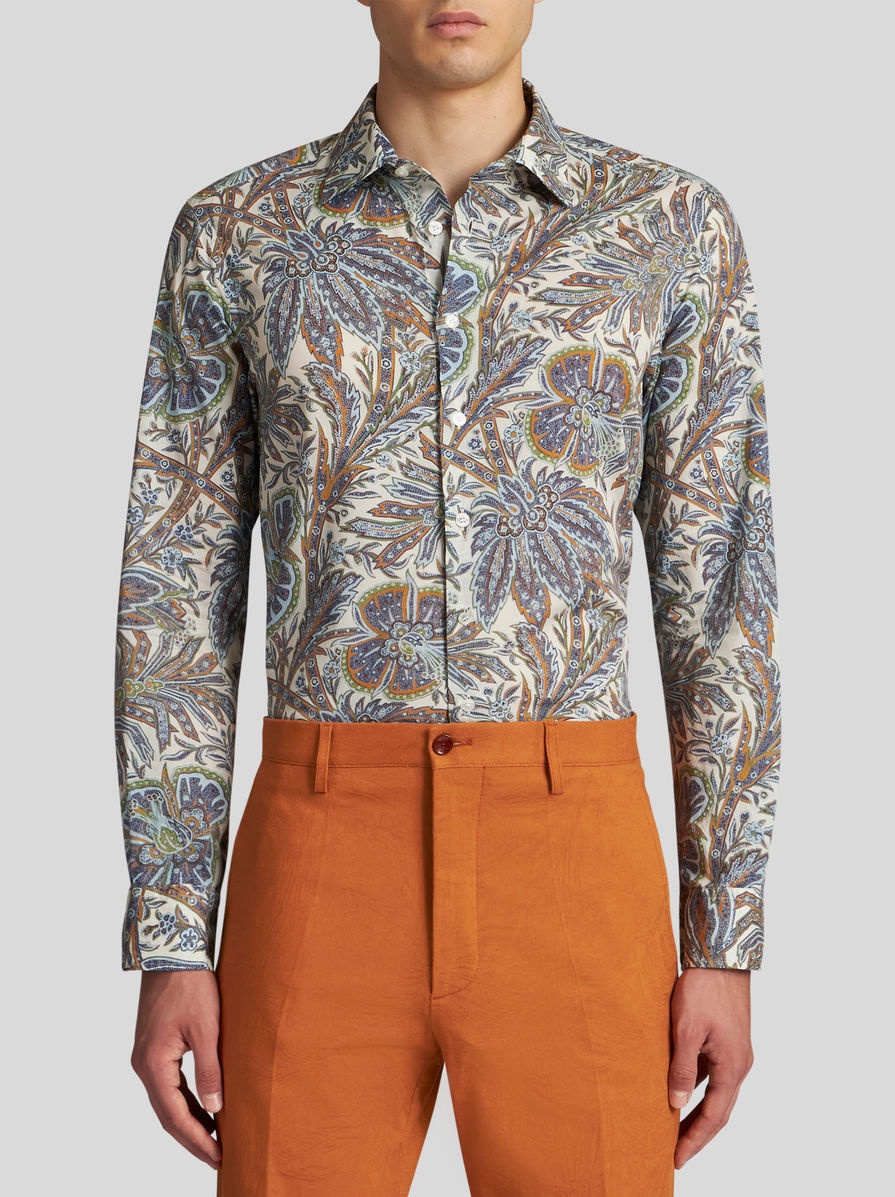 SHIRT WITH FOLIAGE PATTERN - 2