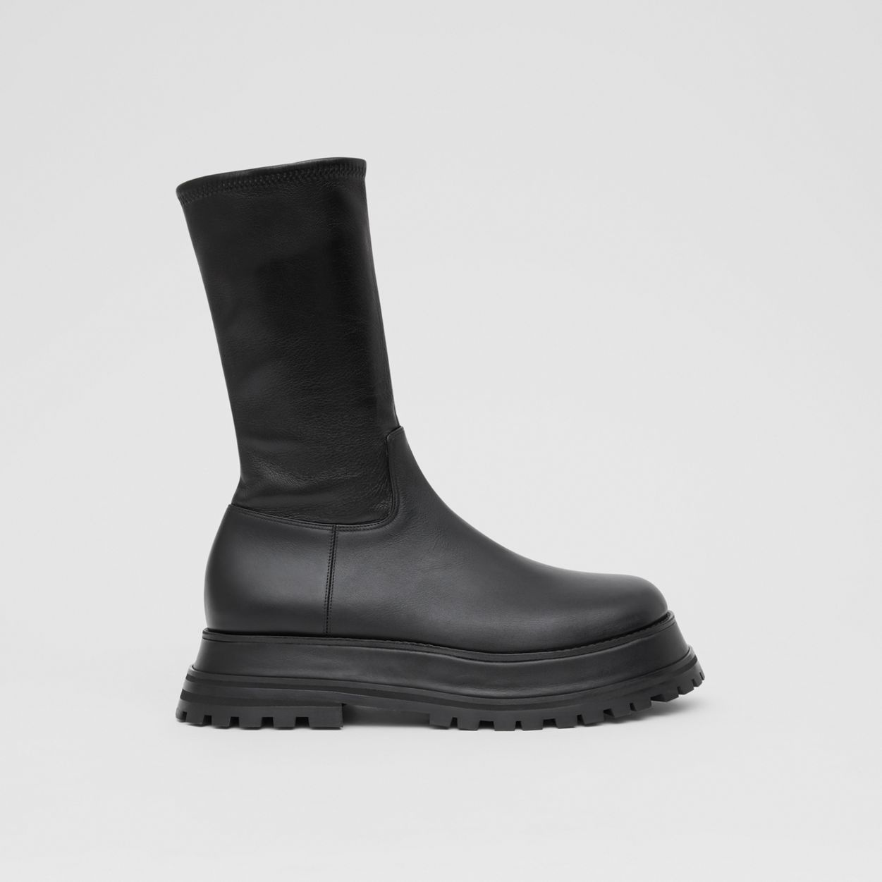 Leather and Lambskin Boots - 2