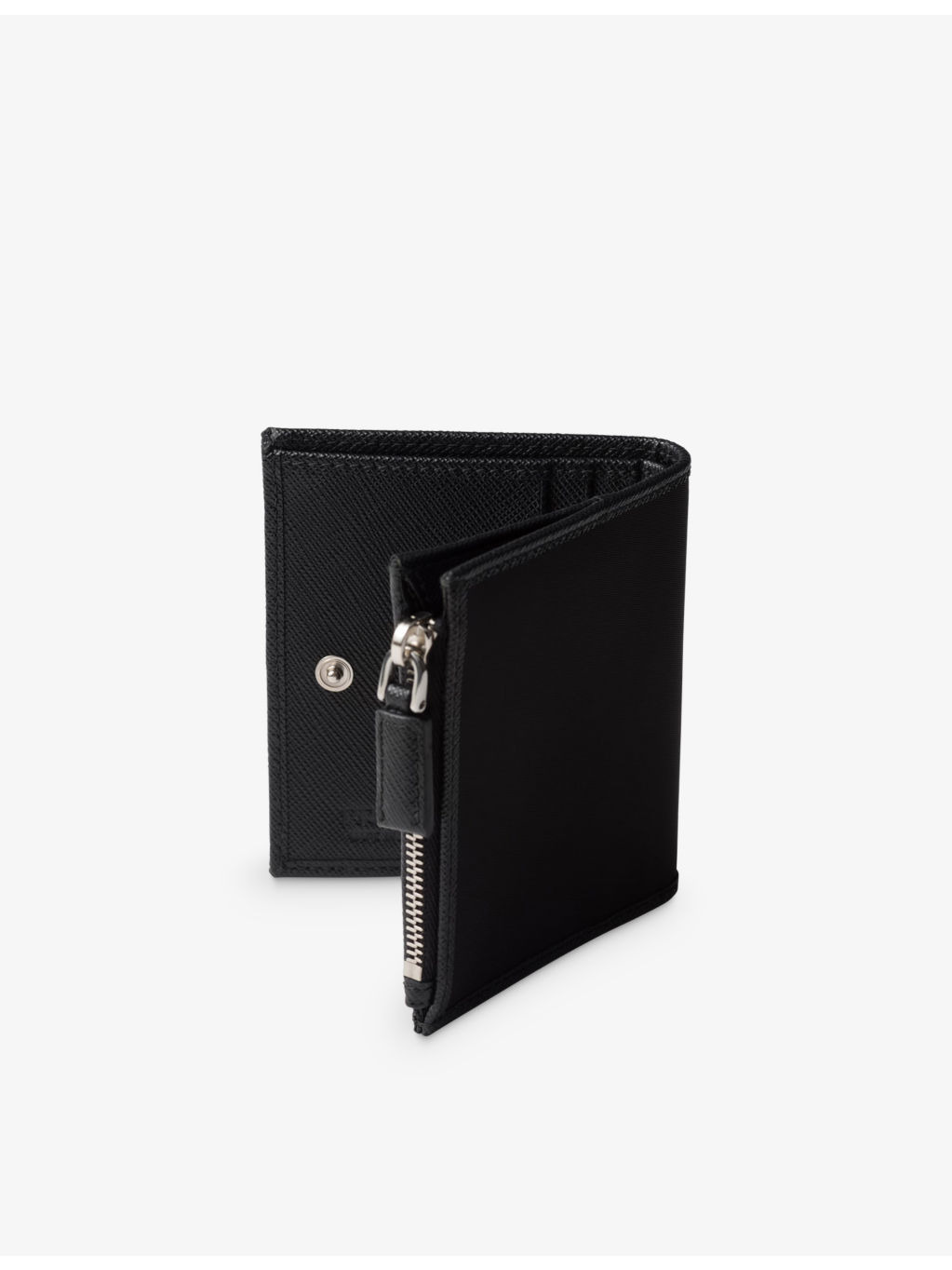 Re-Nylon small recycled-nylon and leather wallet - 2