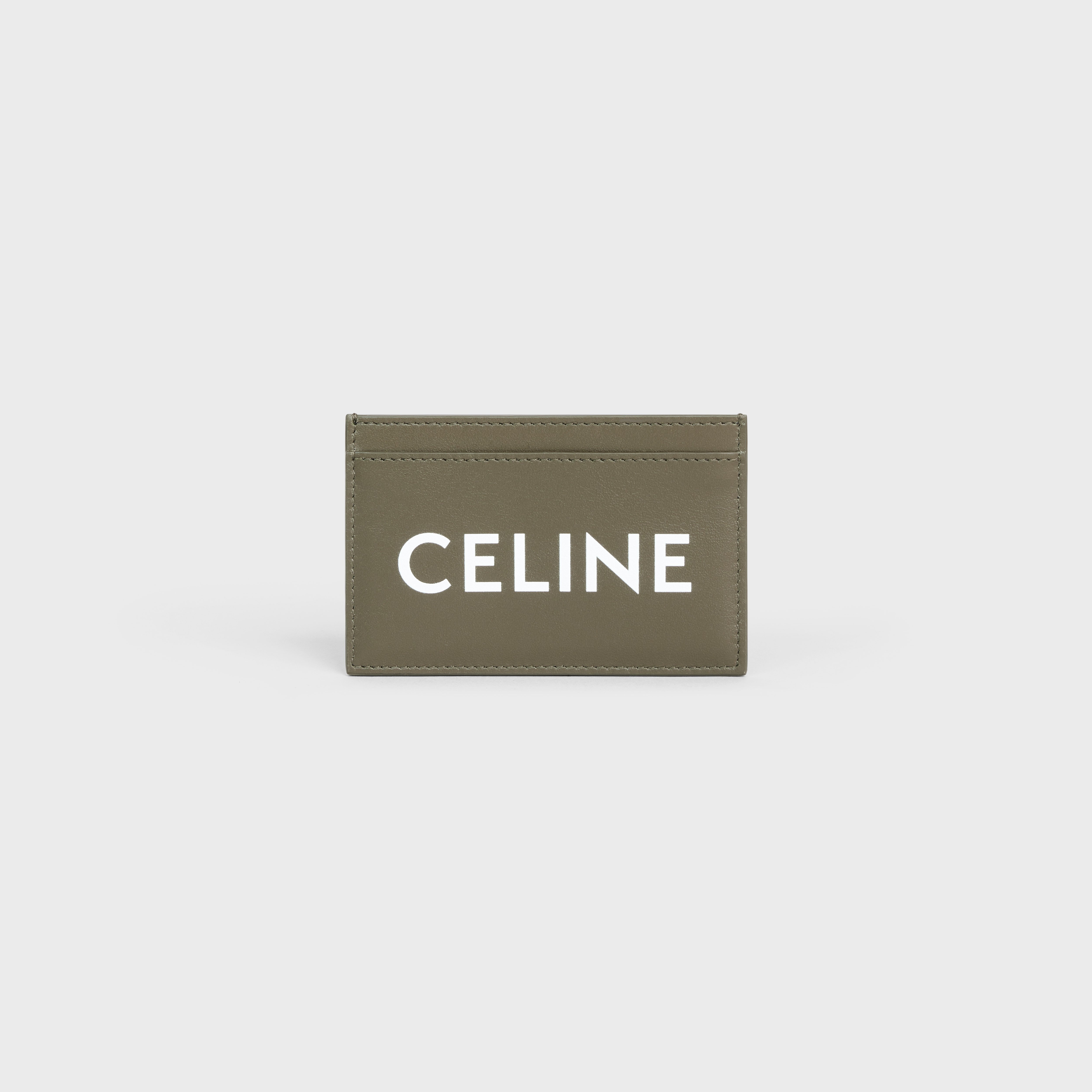 Card holder in Smooth Calfskin with Celine Print - 1