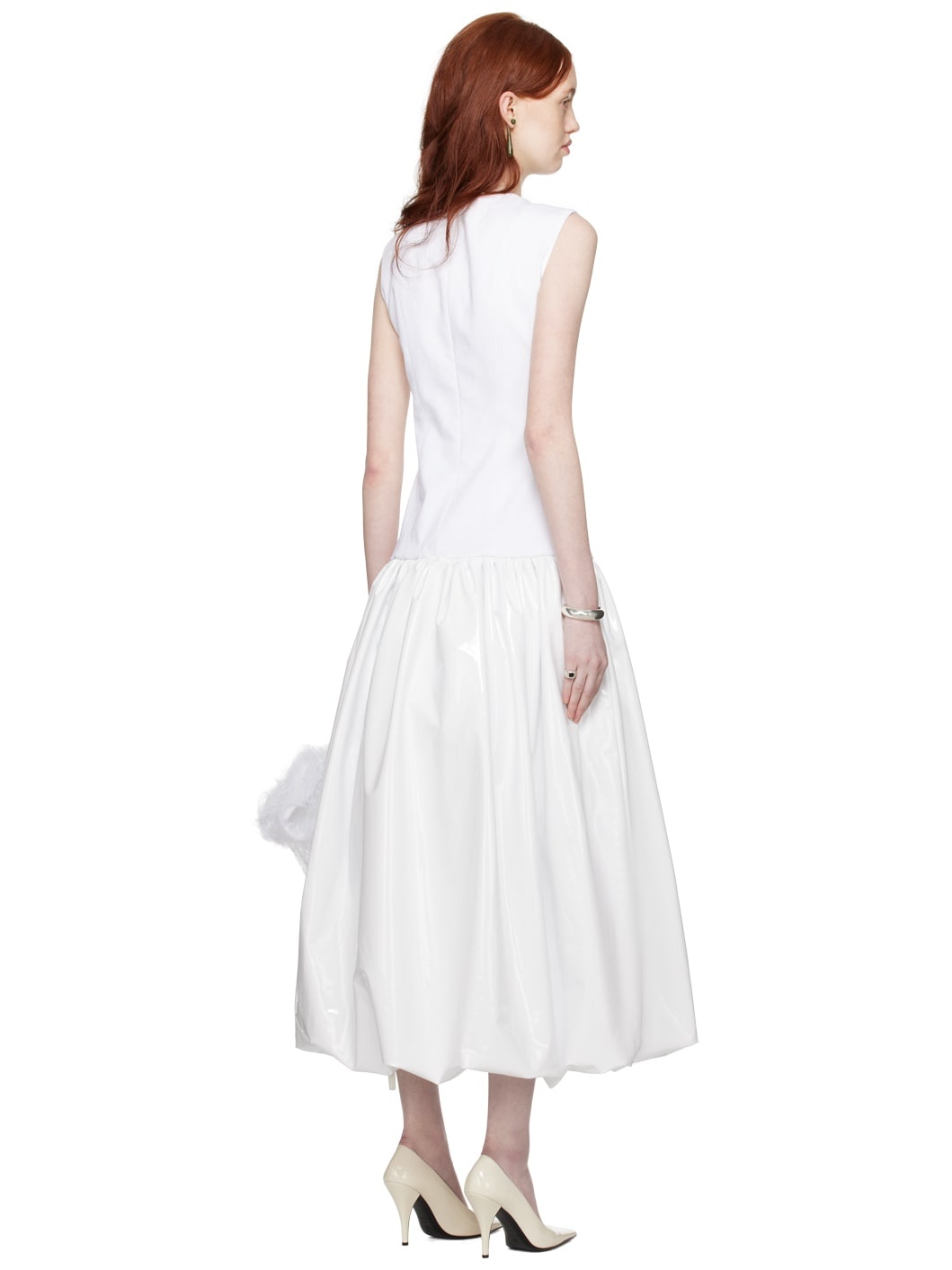 SSENSE Exclusive White Audrey Maxi Dress - 3