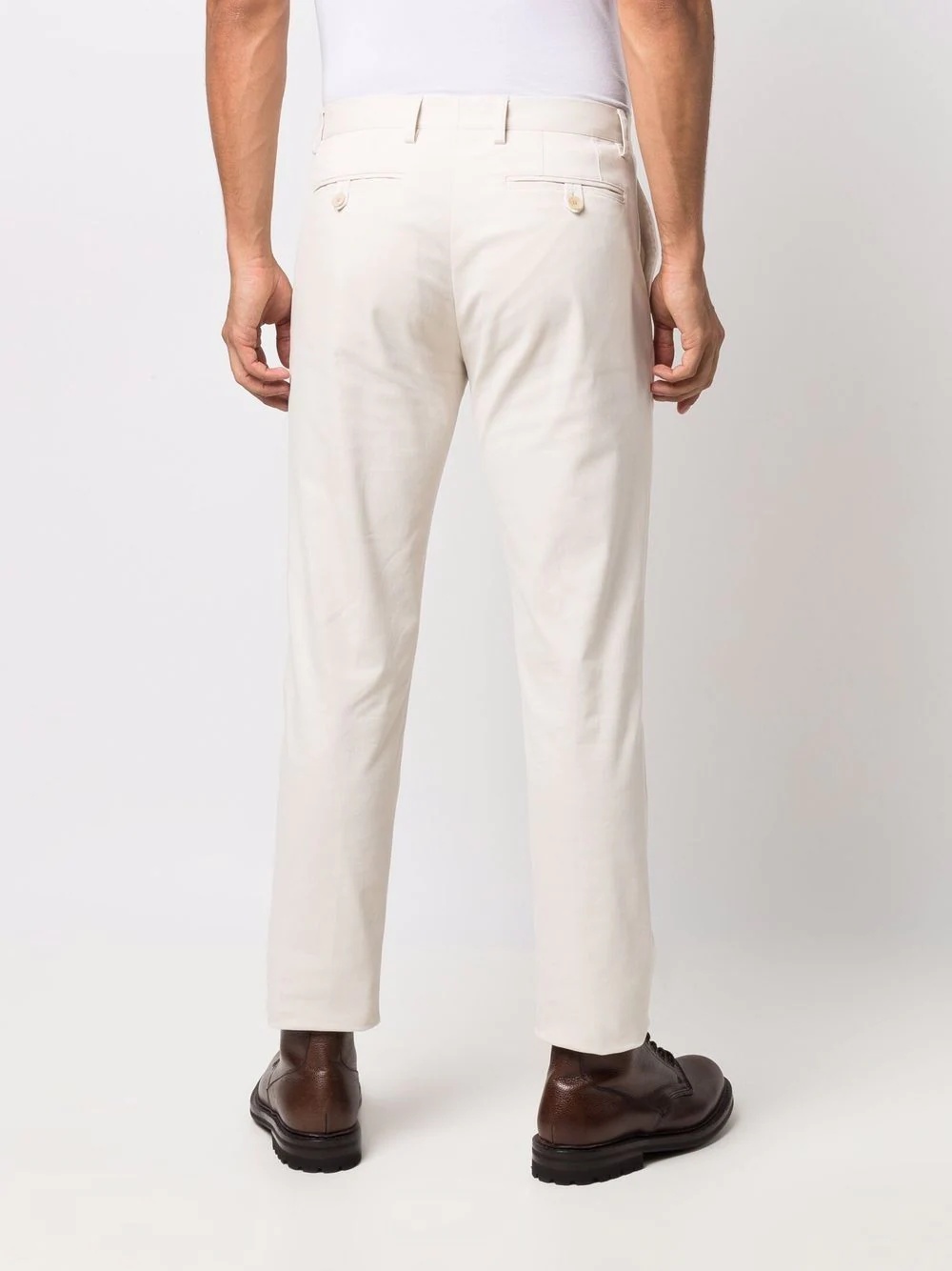 straight-leg tailored trousers - 4