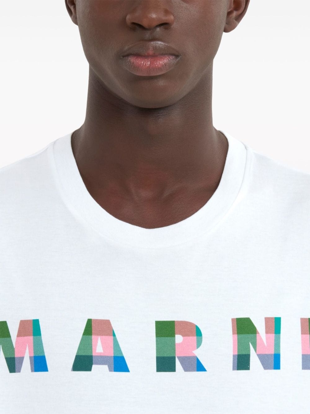 gingham logo-print cotton T-shirt - 5