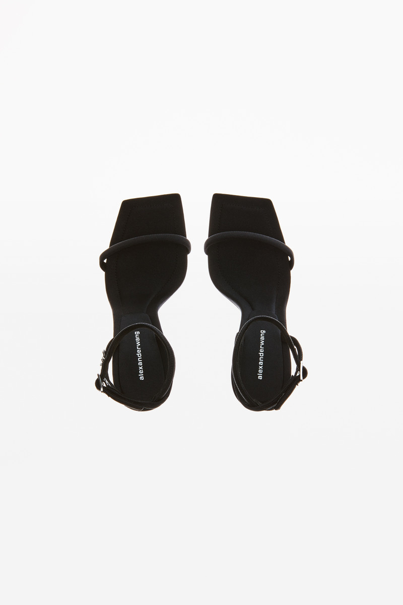 JULIE CRYSTAL LOGO SANDAL IN NYLON 6