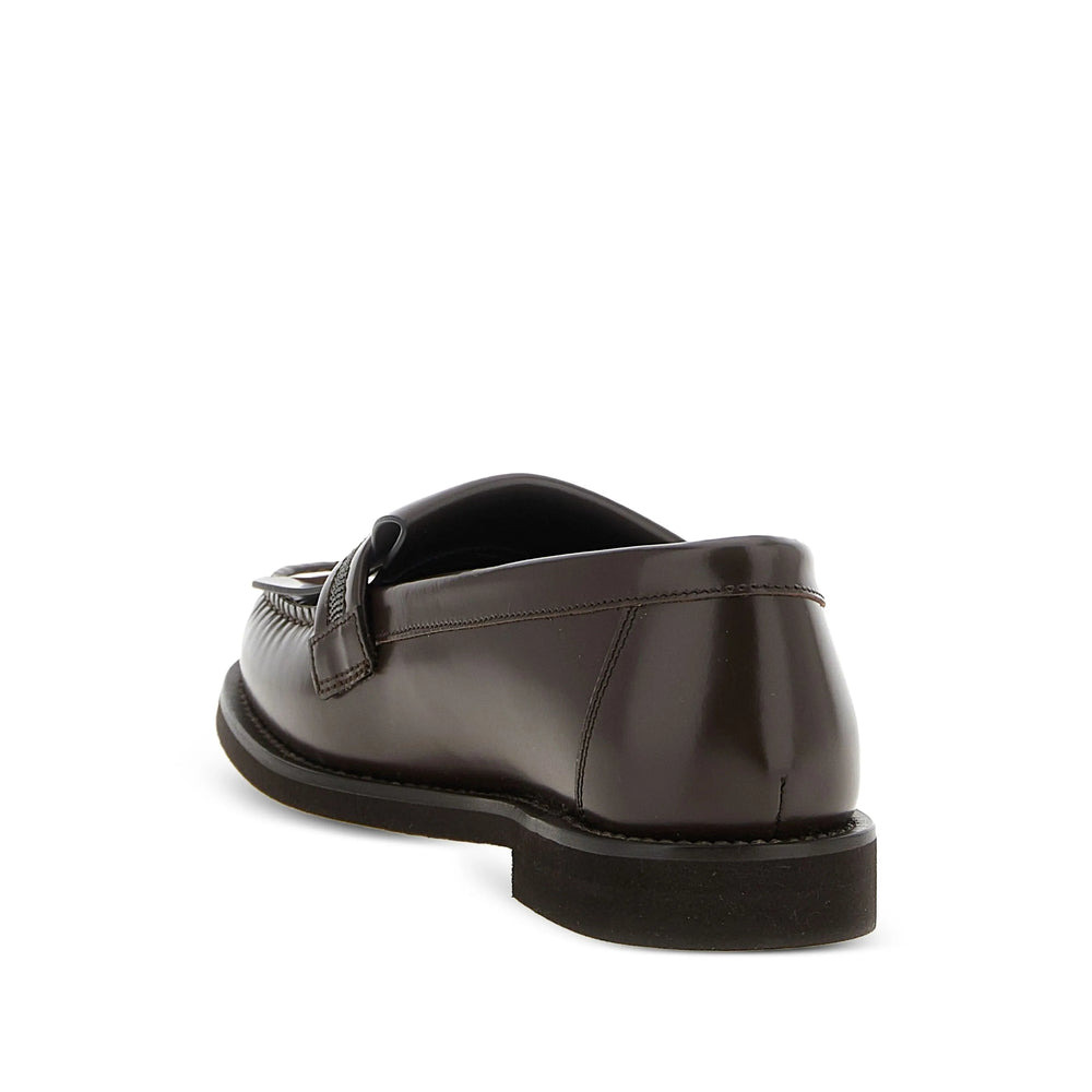 Brunello Cucinelli Brown Loafers Women - 3