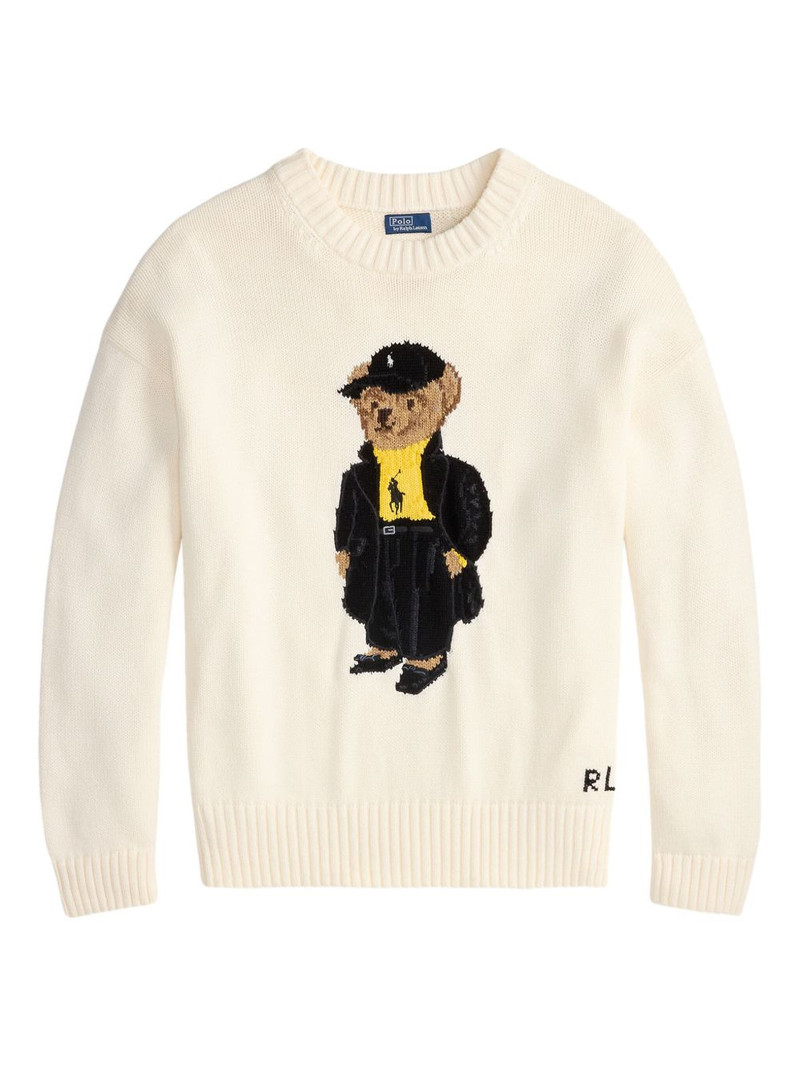 Polo Bear-embroidered crew-neck sweater 1