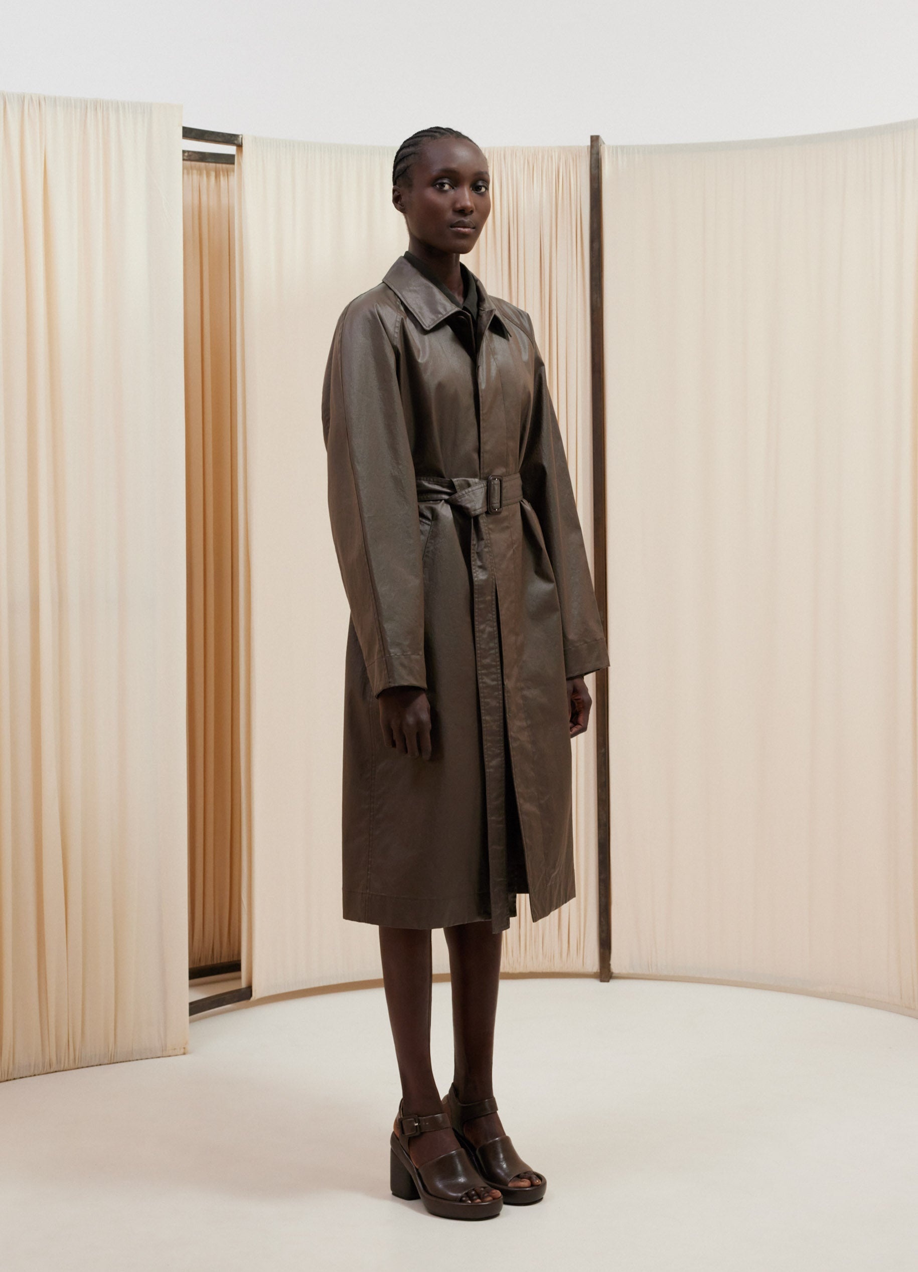 BELTED RAINCOAT - 2