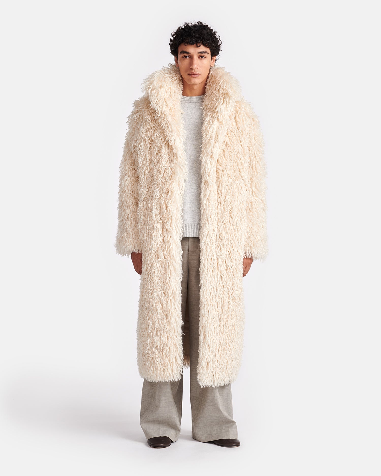 Faux Racka Fur Coat - 3